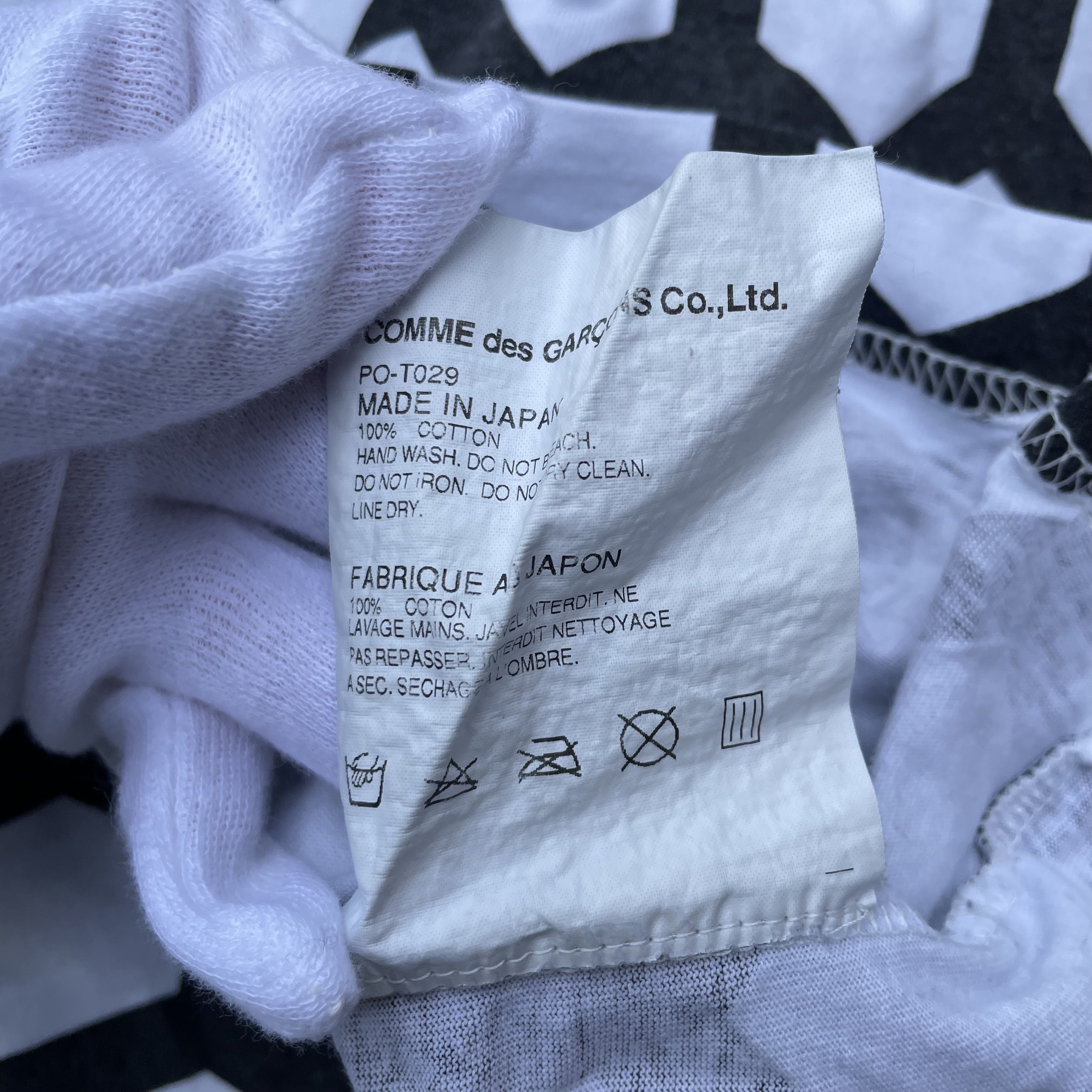 CDG Homme Plus Black and White T-Shirt Tee Top S/S15