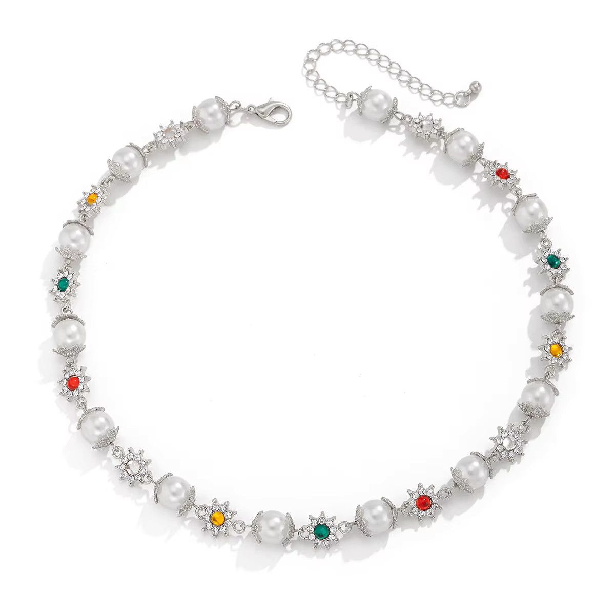 Jewelry Elegant Imitation Pearl Beads Chain Necklace Size ONE SIZE - 3 Thumbnail