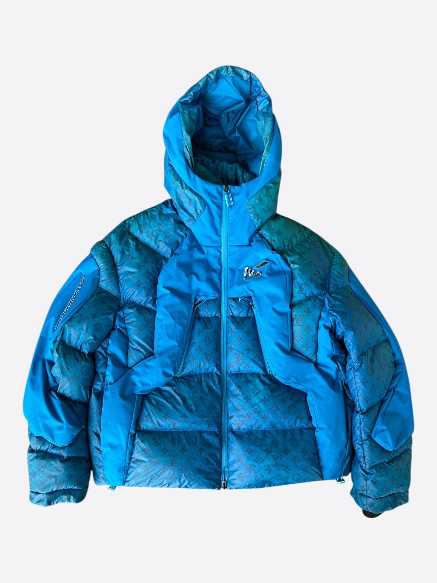 Louis Vuitton Louis Vuitton Blue 2054 Monogram Heat Reactive Puffer Jacket Size US M / EU 48-50 / 2 - 1 Thumbnail
