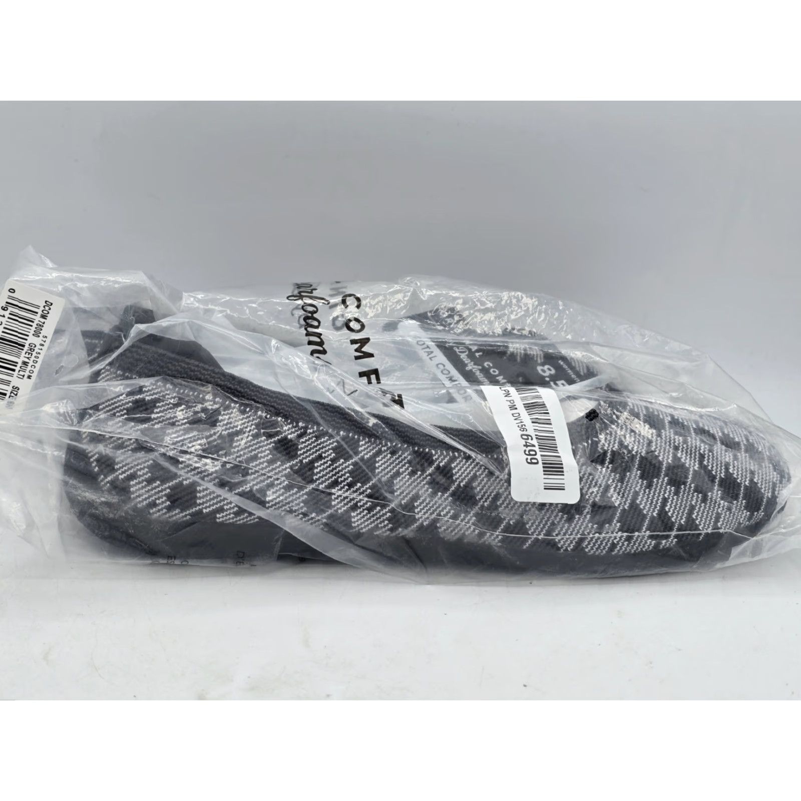 Vintage Dearfoams Women's Slip On Ballet Flats Misty Houndstooth Casual 8.5 Gray Flats Womens Size US 9 / IT 39 - 5 Thumbnail