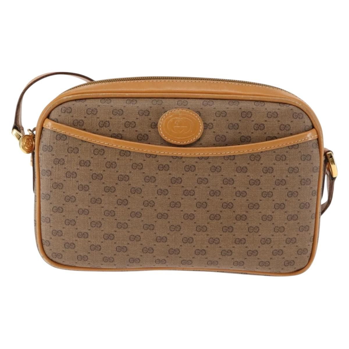 Gucci GUCCI Micro GG Canvas Shoulder Bag Pvc Leather Beige Size ONE SIZE - 2 Thumbnail