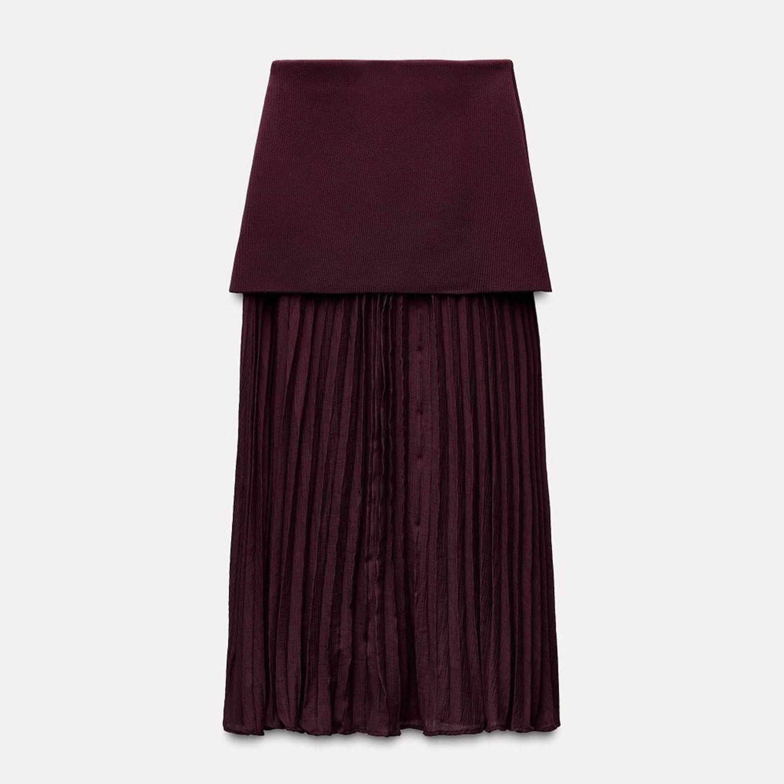 Zara ZARA High-Waisted Pleated Skirt NWT Size 30" / US 8 / IT 44 - 17 Thumbnail