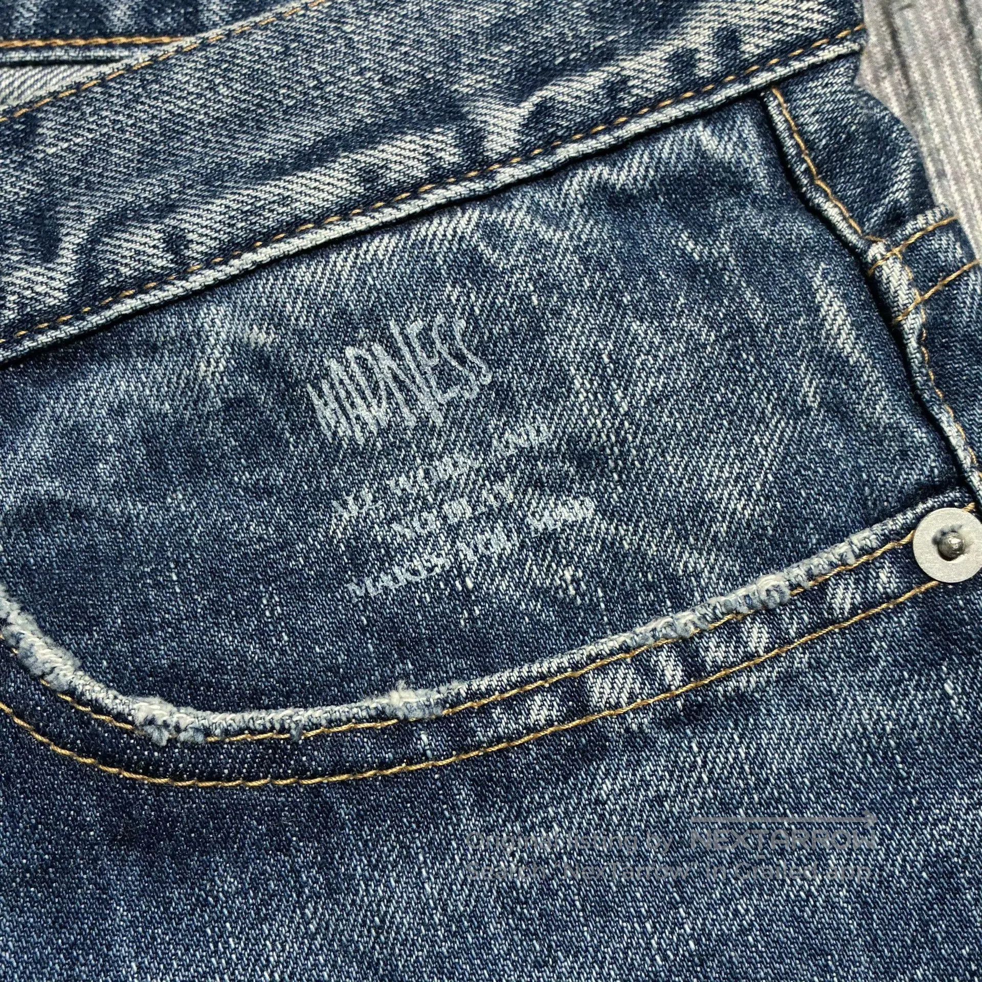 Madness MADNESS 22AW Straight Snow Wash Denim. Size US 26 / EU 42 - 4 Thumbnail
