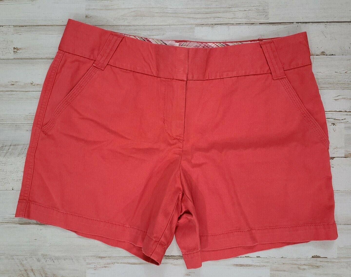 J.Crew J Crew City Fit Chino Shorts 6 Coral Pink NWT Size 28" / US 6 / IT 42 - 1 Thumbnail