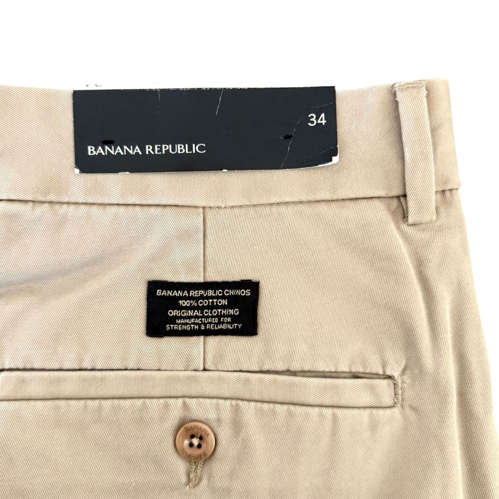 Banana Republic VINTAGE Banana Republic Pleated Chino Short Mens 34 Tan Khaki Safari Preppy NEW Short Chino Mens 34 Tan Size US 34 / EU 50 - 7 Thumbnail