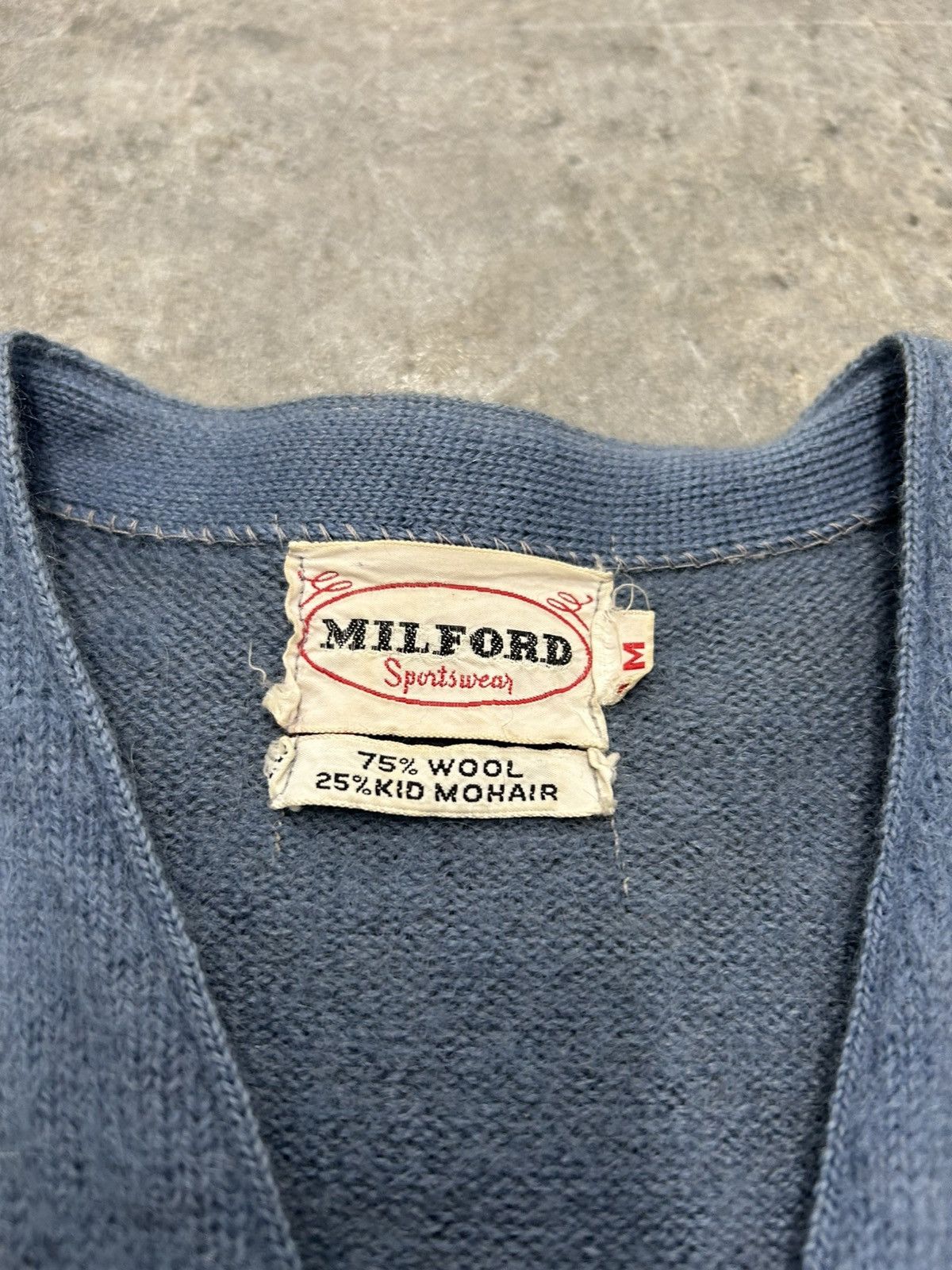 Vintage Vintage blue mohair cardigan Kurt cobain rare Size US M / EU 48-50 / 2 - 2 Thumbnail