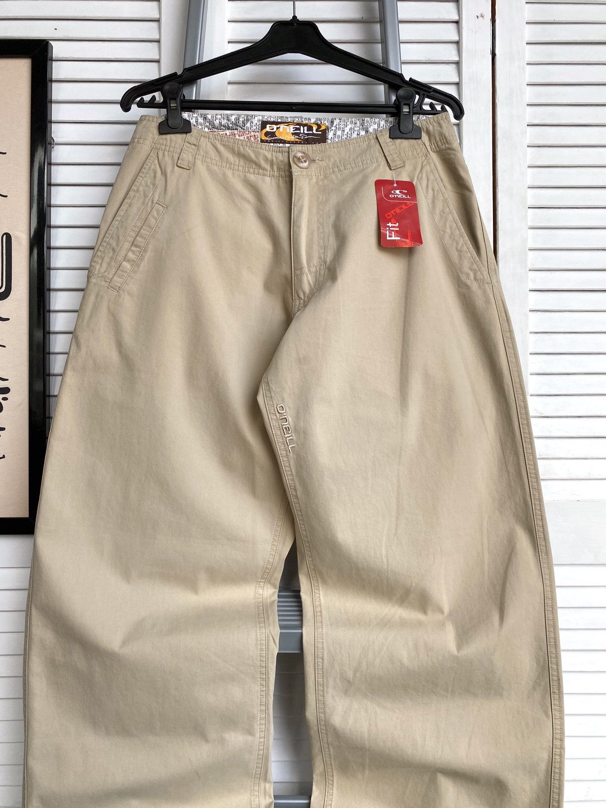 O'Neill Vintage O’Neil Baggy Skateboarding Light Pants Y2K Beige Size US 31 - 6 Thumbnail