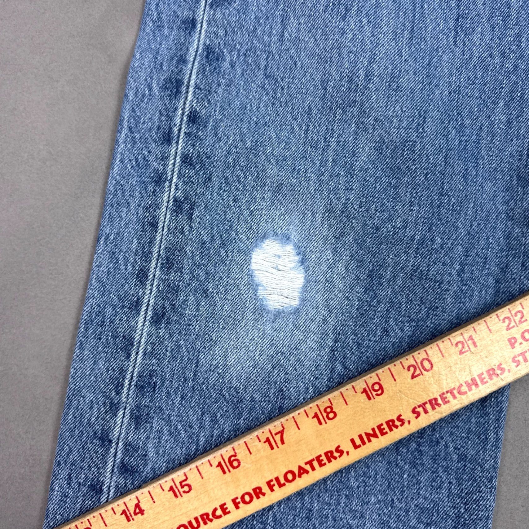 Levi's Levis 501 Jeans Mens 32x30 Blue Button Fly Denim Pants Thrashed Work Distressed Jeans Regular Levi's 501 Model Mexico Vintage No Size US 32 / EU 48 - 5 Thumbnail