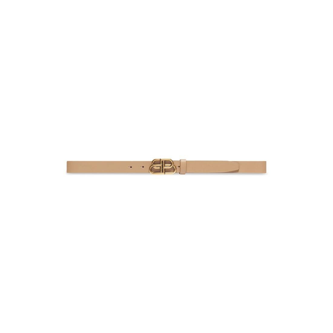 Balenciaga o1in1g1224 Size: 70 / BB Thin Belt in Sand Size ONE SIZE - 1 Thumbnail