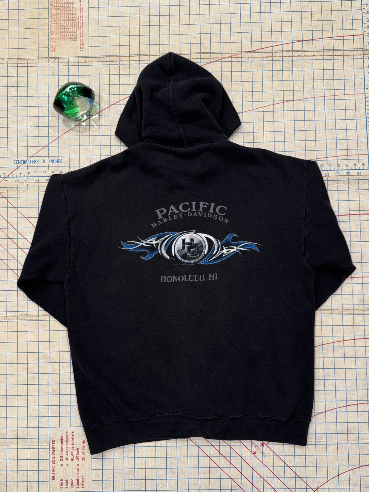 Harley Davidson Harley Davidson Blue Flames Full Zip Hoodie Honolulu Mens XL Size US XL / EU 56 / 4 - 13 Thumbnail