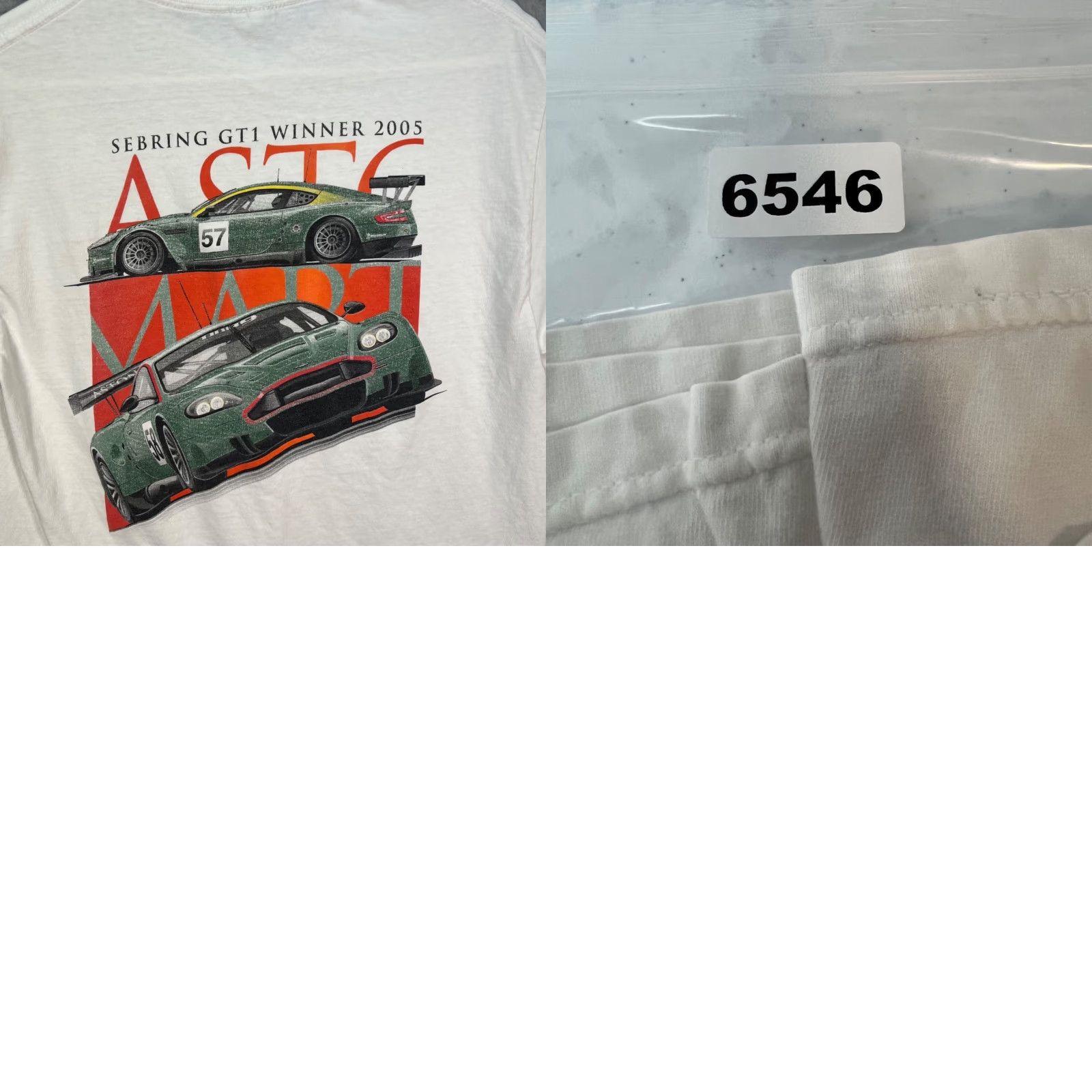 Vintage VINTAGE Aston Martin Sebring GT1 Winner 2005 Racing T-Shirt White Size M Size US M / EU 48-50 / 2 - 8 Thumbnail