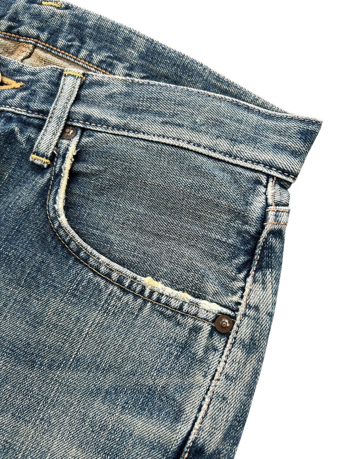Kapital Edwin Selvedge Distressed Baggy Denim Jeans ☠️☠️ Size US 31 - 8 Thumbnail