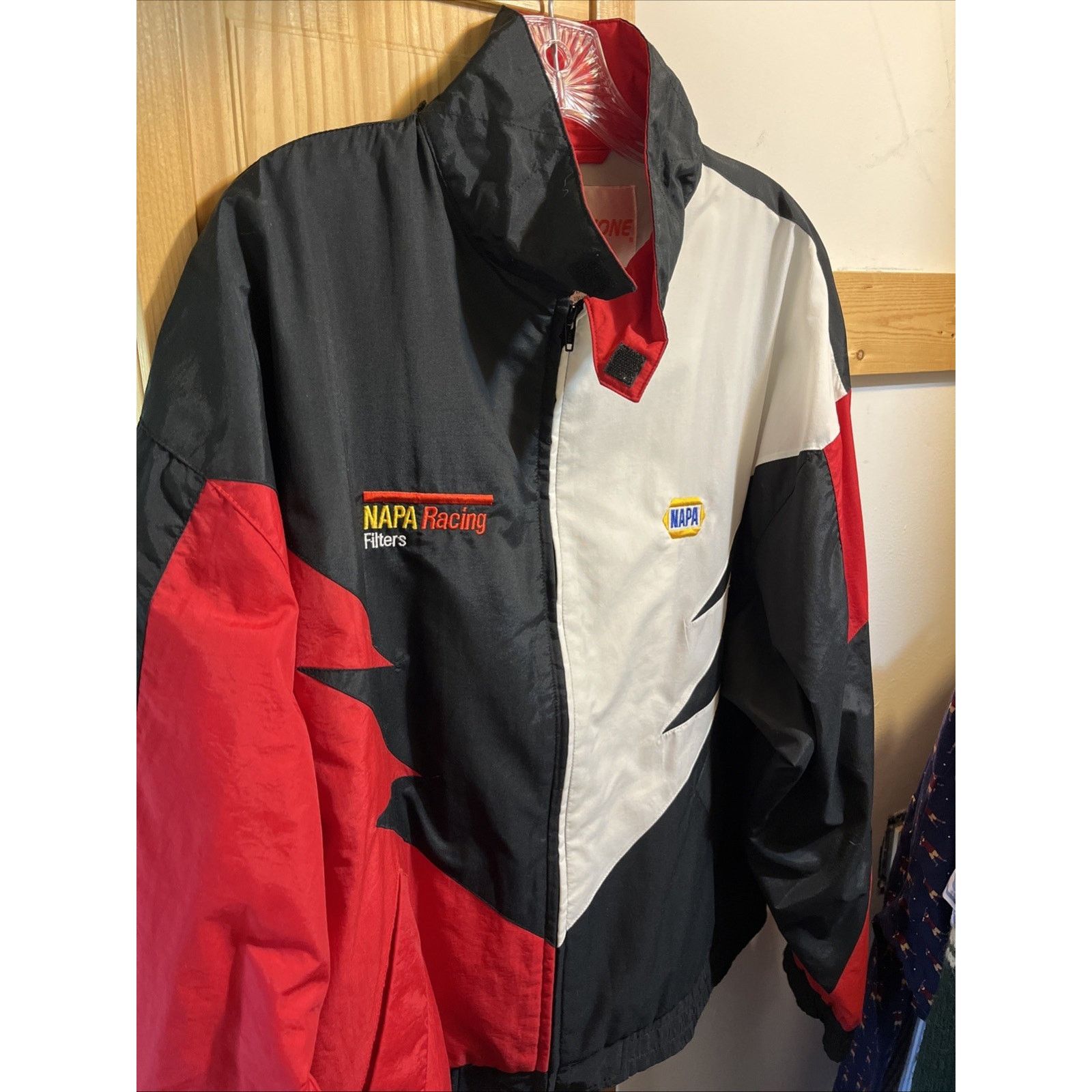 Other Speed Zone Men's L Jacket Red Black Shark Tooth Napa Racing Size US L / EU 52-54 / 3 - 2 Thumbnail
