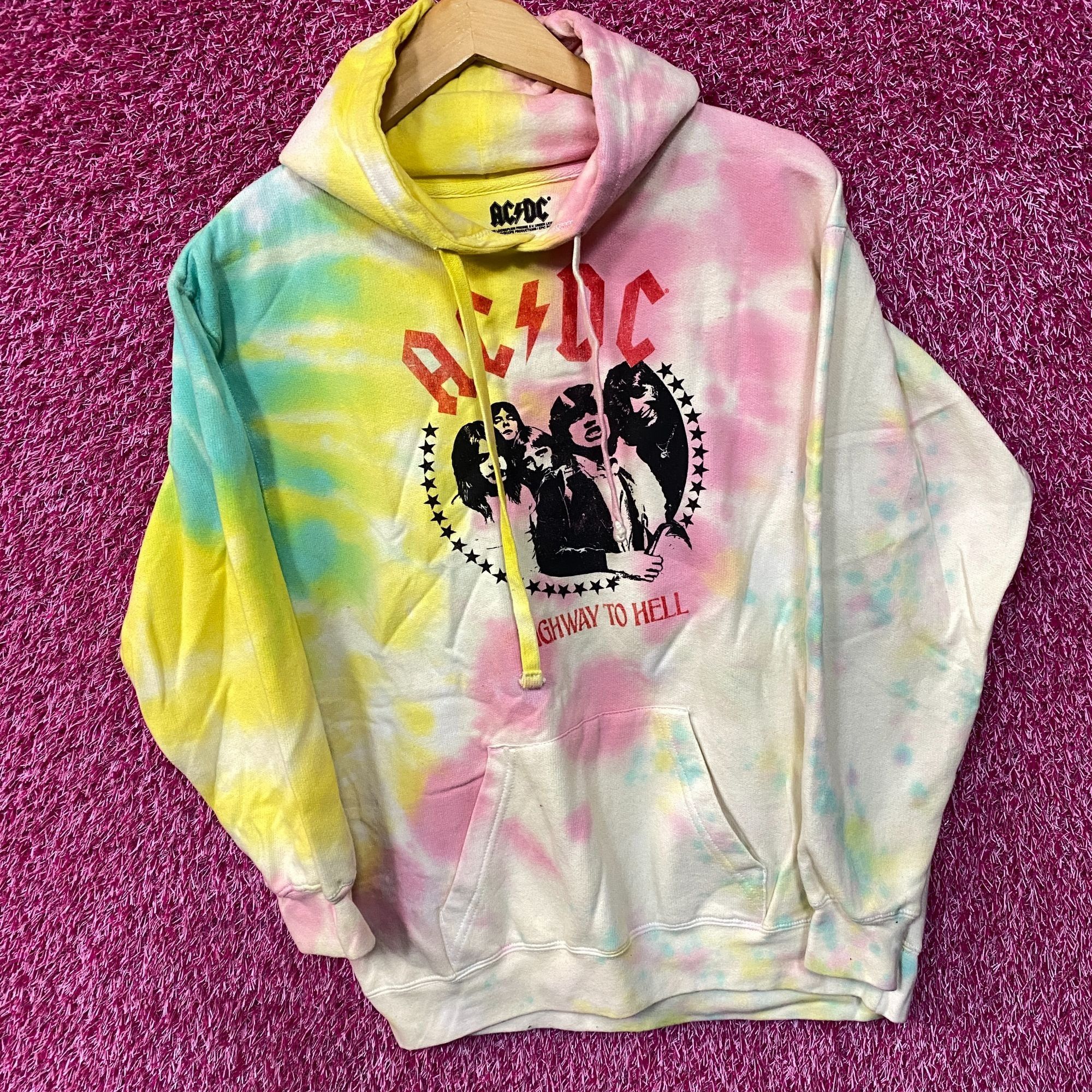 AC/DC ACDC Highway to Hell Rock Band Tie-Dye Hoodie Medium Size US M / EU 48-50 / 2 - 3 Thumbnail