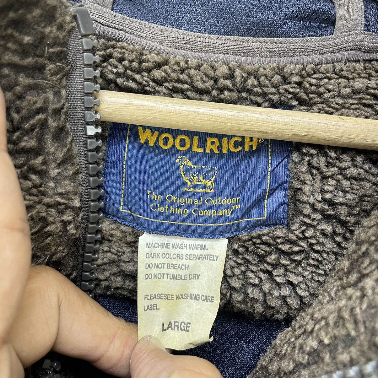 Vintage × Woolrich Woolen Mills Vintage Woolrich Deep Pile Hooded Jacket Size US M / EU 48-50 / 2 - 7 Thumbnail