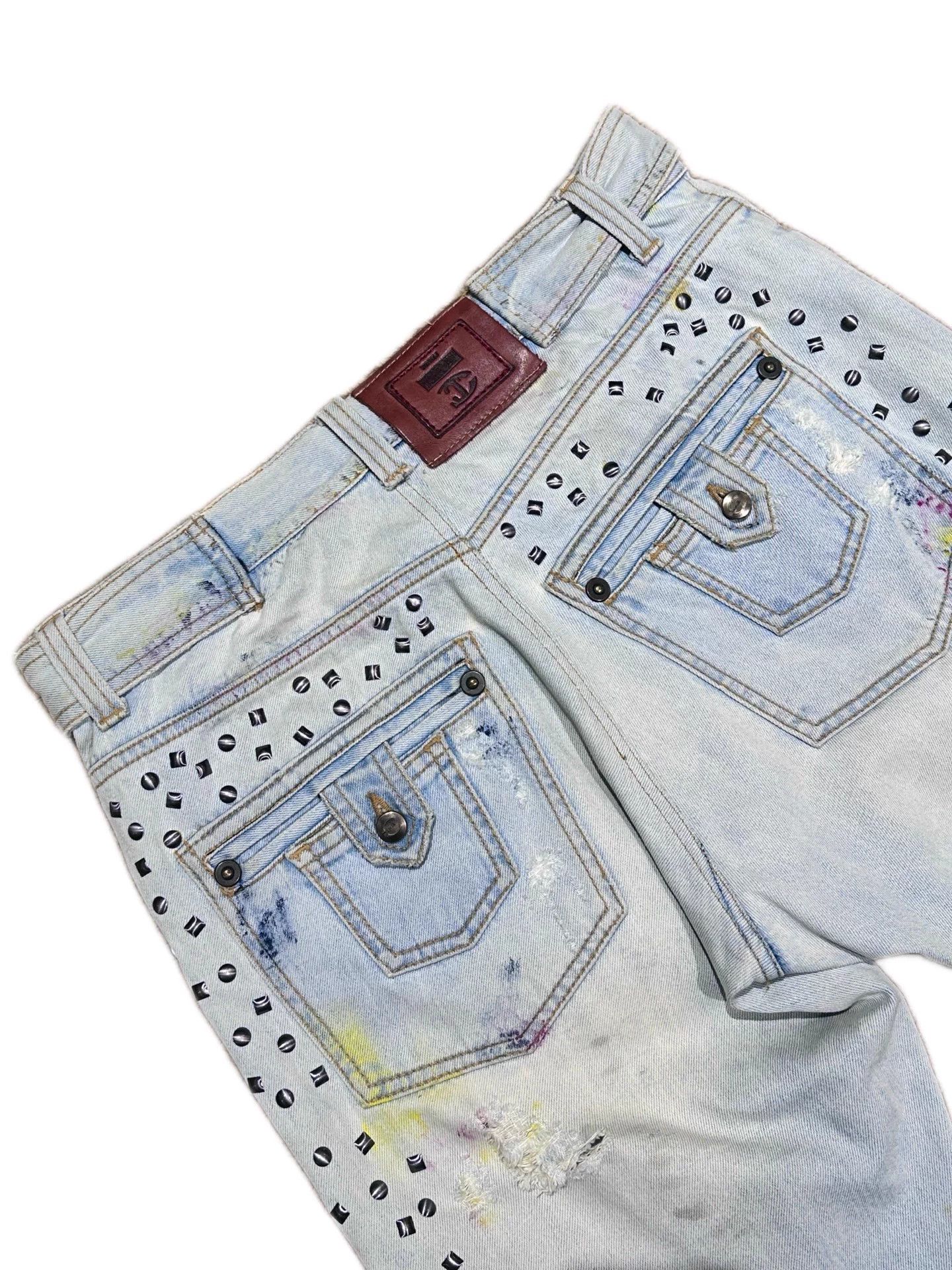 Just Cavalli Just Cavalli Vintage Splash-Dyed Distressed Jeans 50 Size US 34 / EU 50 - 4 Thumbnail