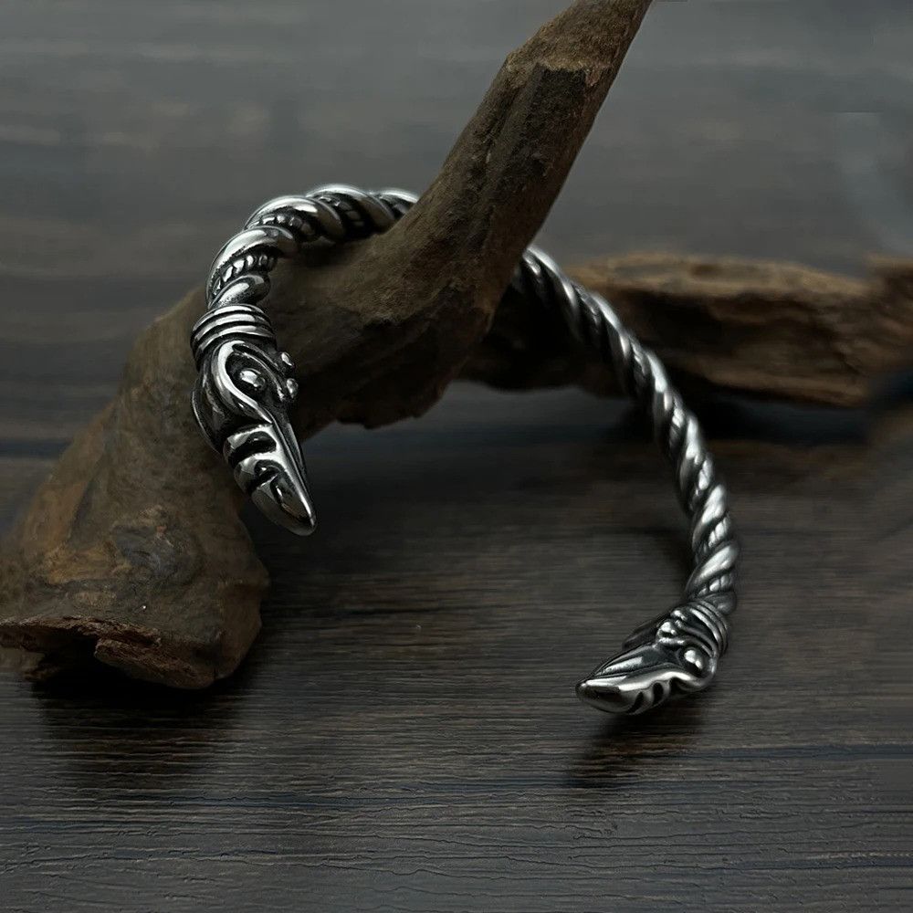 Other Vintage Viking Eagle Head Bracelet Size ONE SIZE - 2 Thumbnail