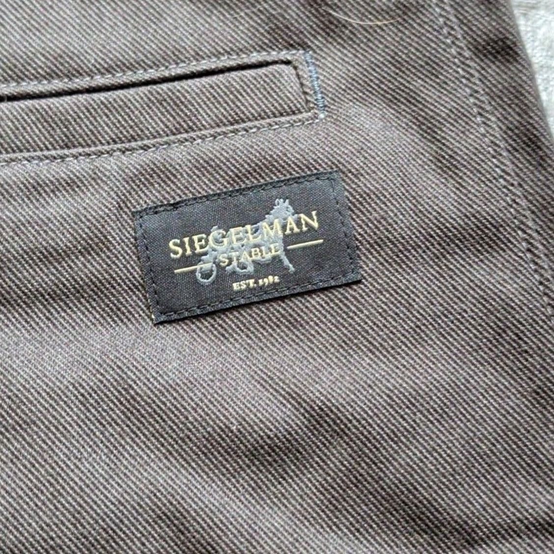 Siegelman Stable Pants Mens 30x29 Brown Canvas Chino Relaxed Fit Workwear Casual, Men's — image 5 of 6