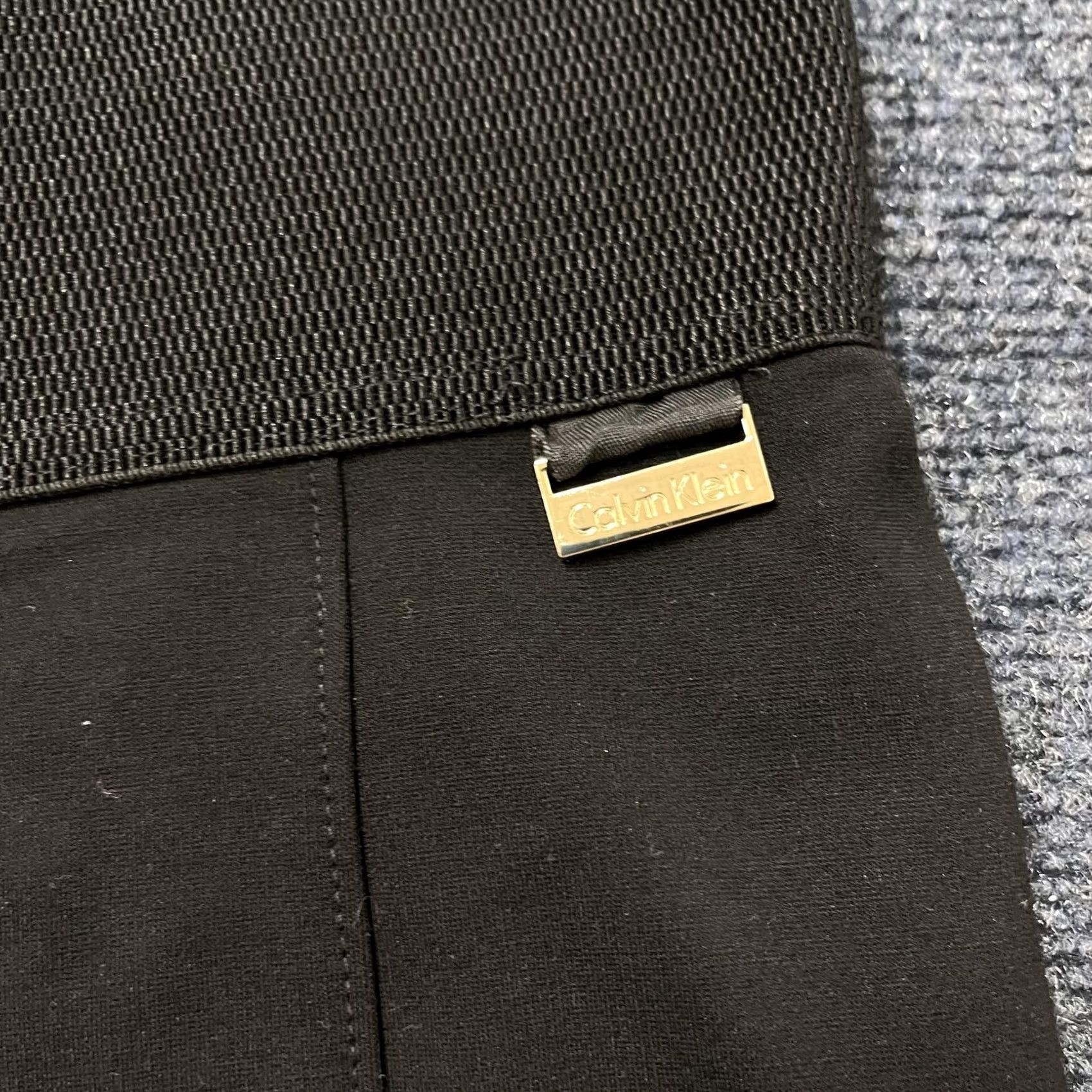 Calvin Klein Calvin Klein Leggings Womens XS Black Power Stretch High Rise Ankle Casual Size 26" / US 2 / IT 38 - 2 Thumbnail