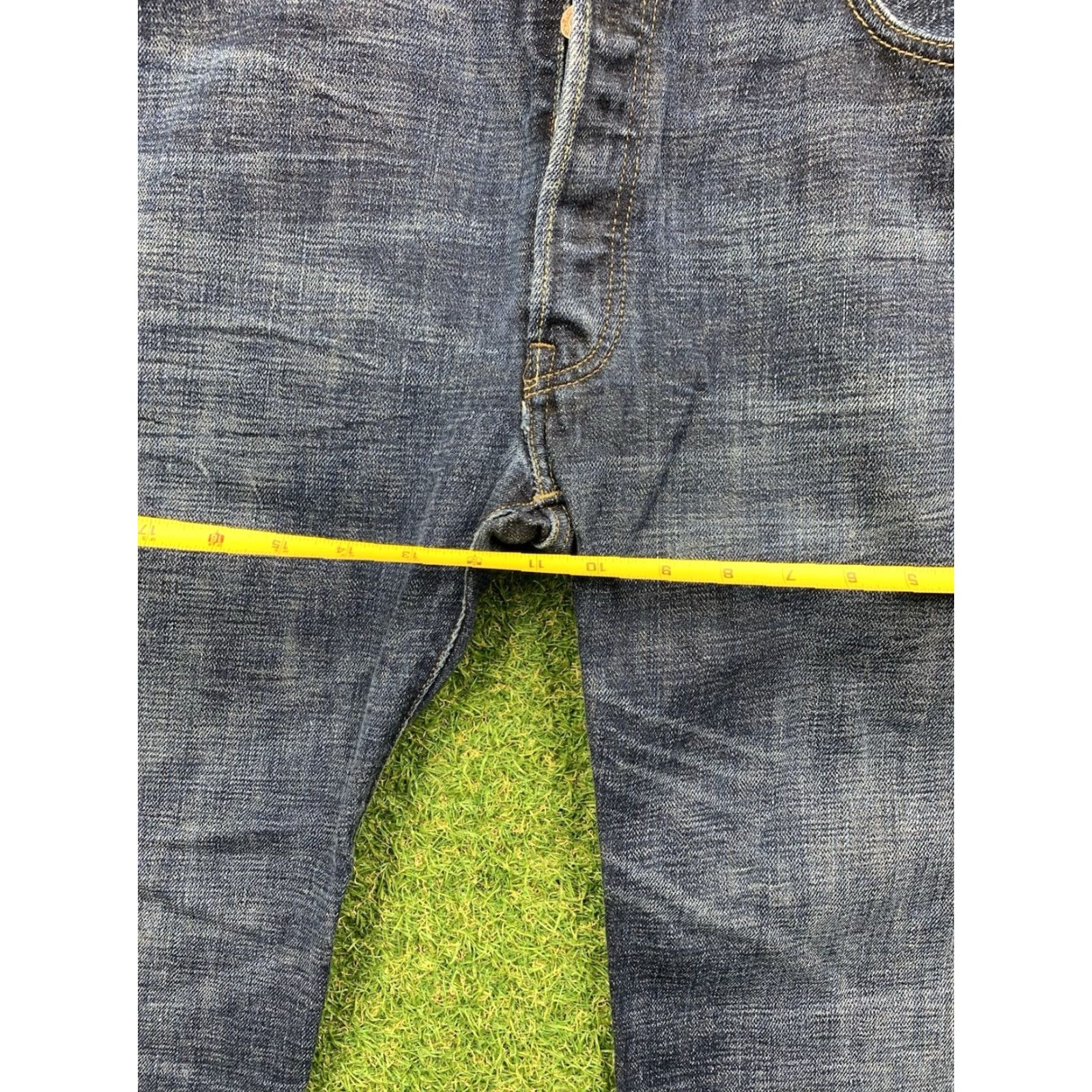 Levi's Levis 501 Jeans Mens 36x30 Dark Wash Denim Pants Button Fly Western Wear Y2K Levi's 501 Series Slim Straight 5-Pocket Blue Cotton Denim Size US 36 / EU 52 - 7 Thumbnail