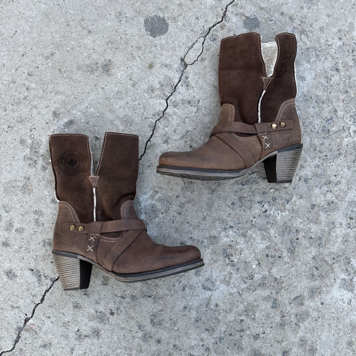 Hypebeast Vintage Women’s Leather Boots Tamari’s Size 39 Winter Y2K Size US 9 / IT 39 - 2 Thumbnail
