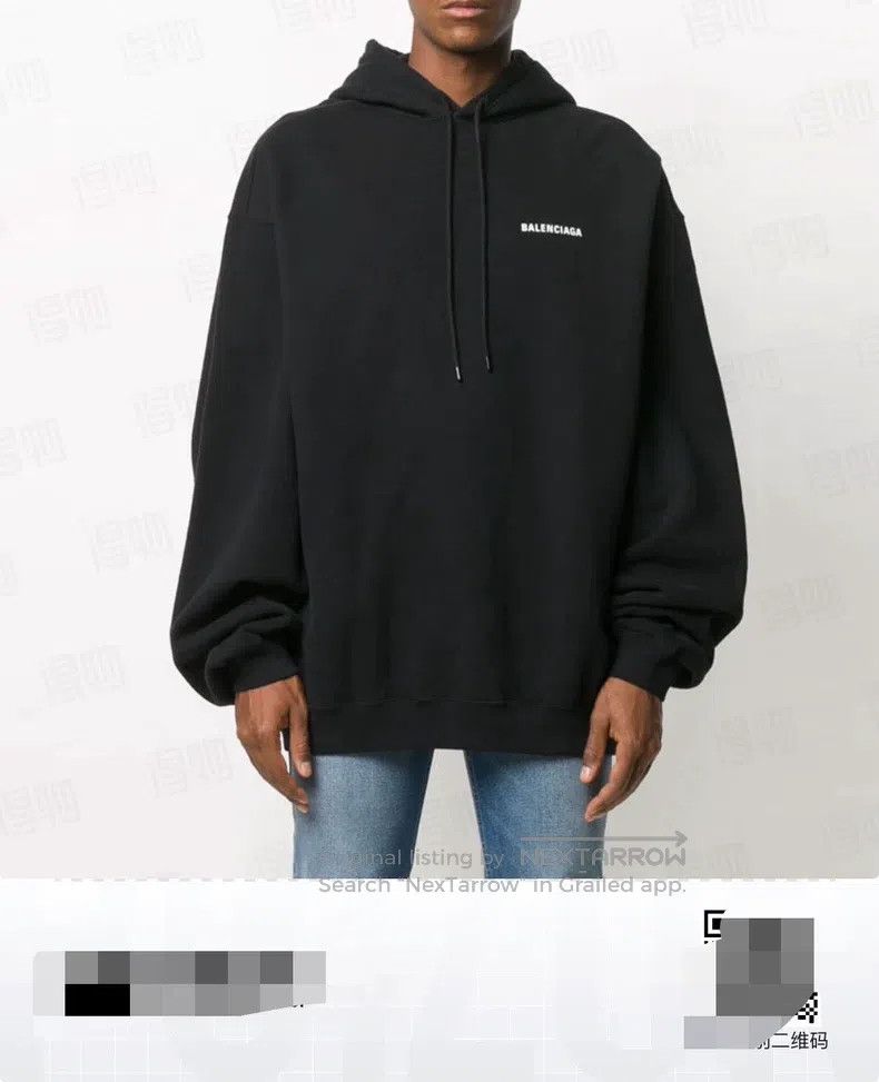 Balenciaga Balenciaga French Sweatshirt Black Size US S / EU 44-46 / 1 - 3 Thumbnail