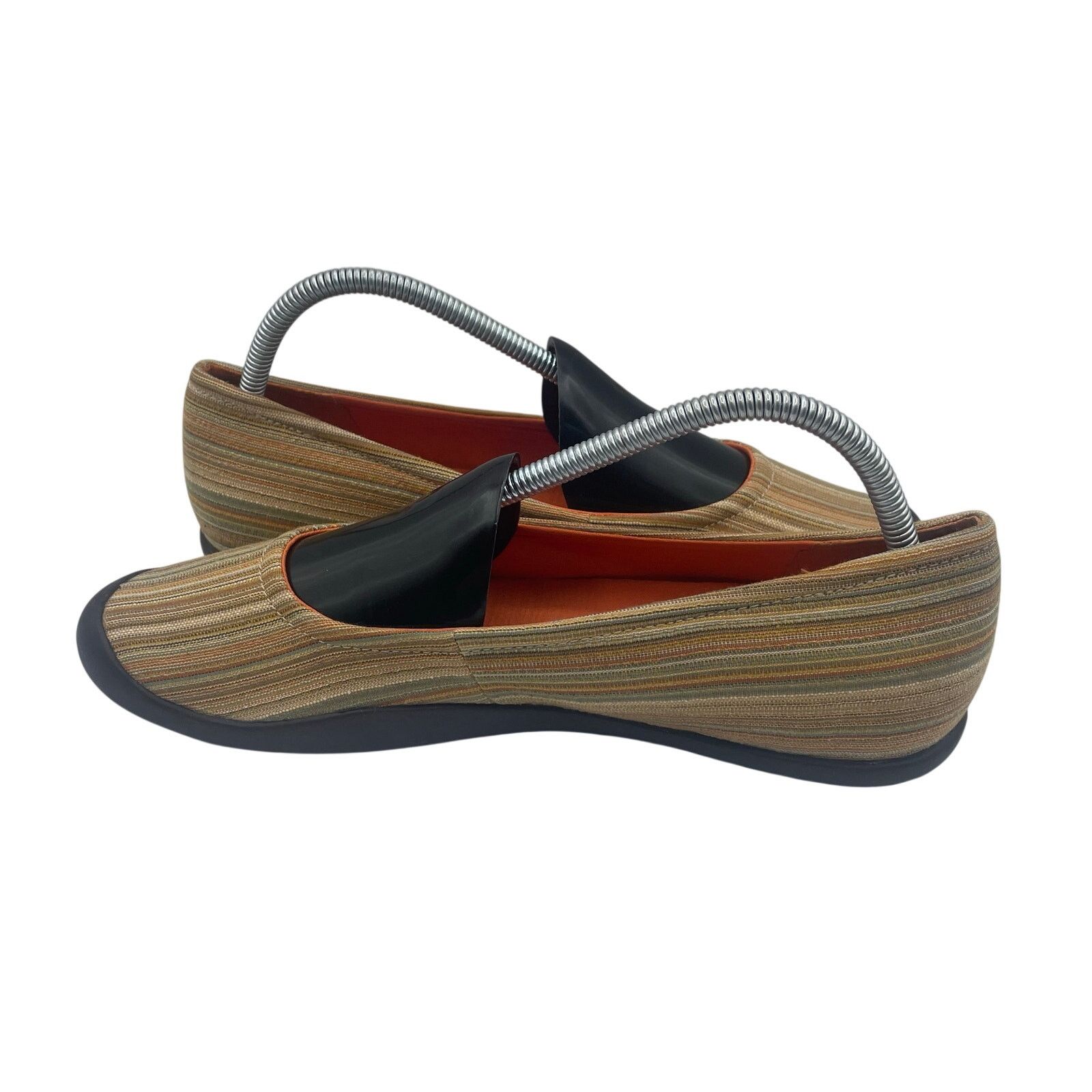 TSUBO Tsubo Elath Flats Brown Stripe Shoes Slip On Womens 9.5 Size US 9.5 / IT 39.5 - 6 Thumbnail