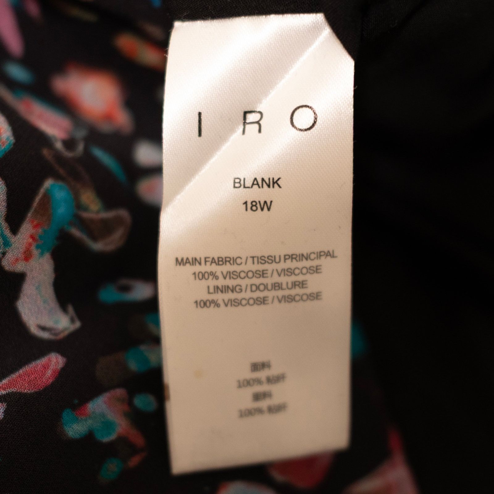 Iro IRO Blank Dress Black Floral Print Size L / US 10 / IT 46 - 8 Thumbnail