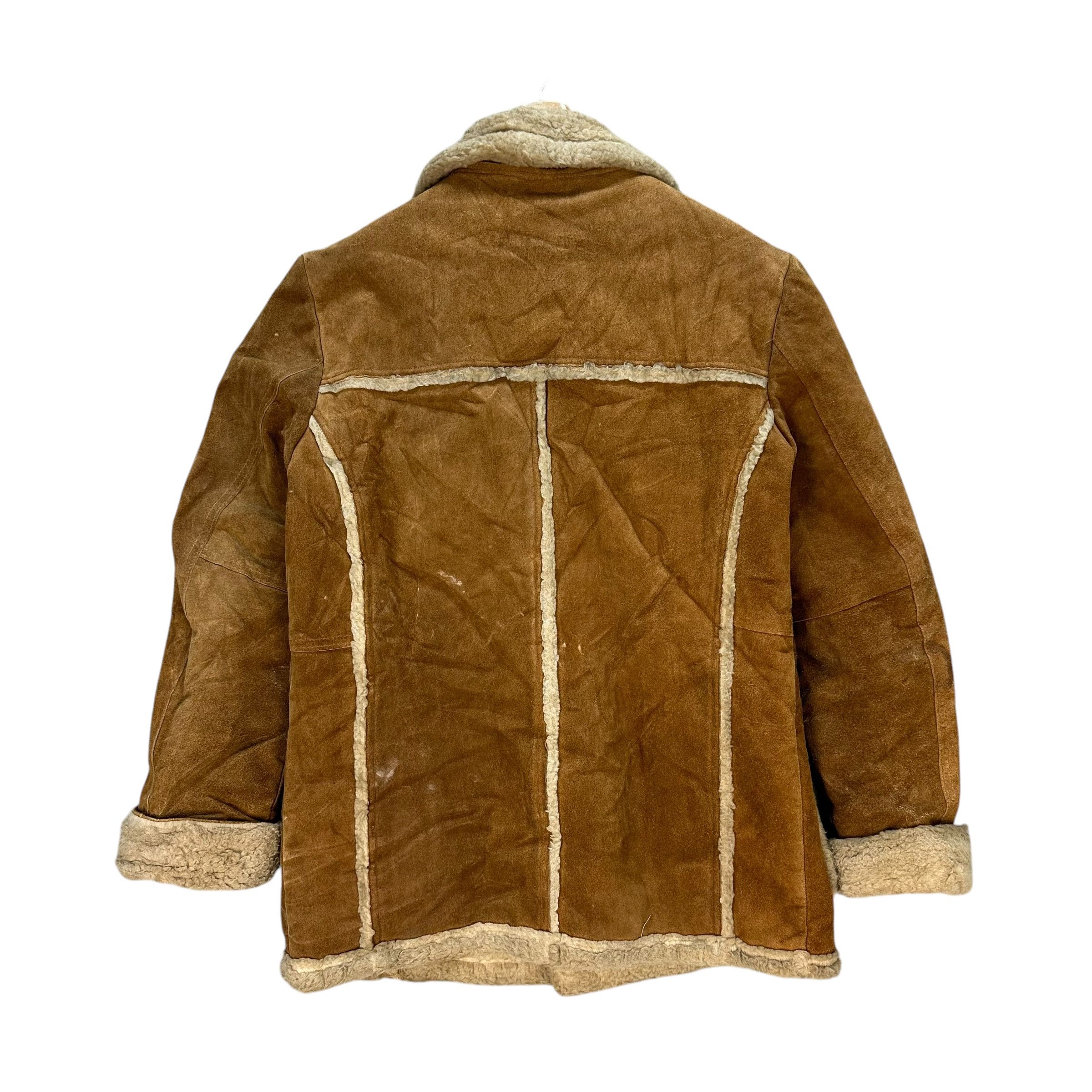 Vintage Vintage GENUINE SPLIT COWHIDE Sherpa Jacket #A77-1873 Size US M / EU 48-50 / 2 - 13 Thumbnail