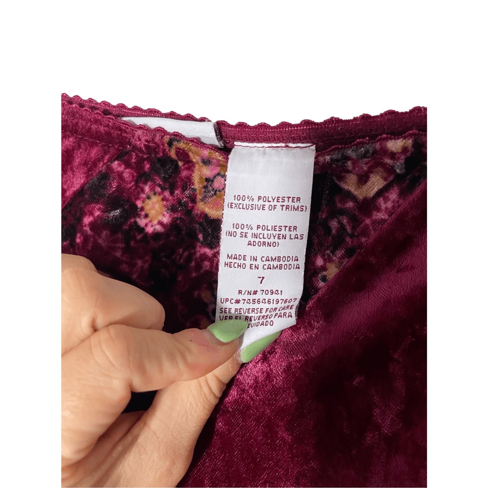Other Y2K Mary Kate and Ashley Suede Burgundy Skirt Babydoll Size 24" / US 00 / IT 34 - 4 Thumbnail