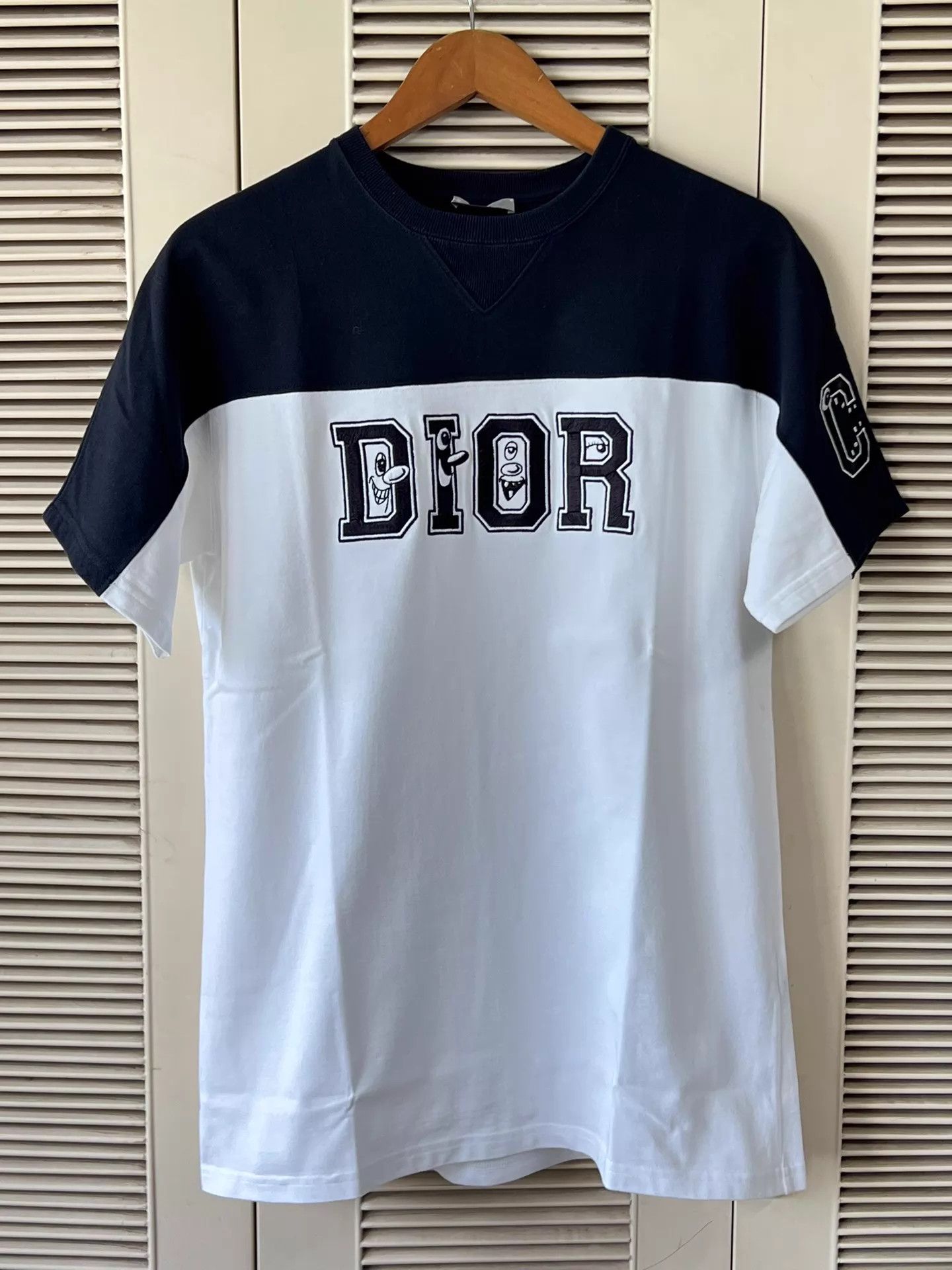 Dior Dior Black White Colorblock Logo SS T-Shirt S Size US S / EU 44-46 / 1 - 1 Thumbnail
