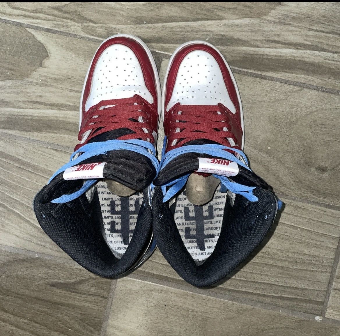 Nike Air jordan 1 High OG ‘Fearless’ (READ DESCRIPTION) Size US 10 / EU 43 - 6 Thumbnail
