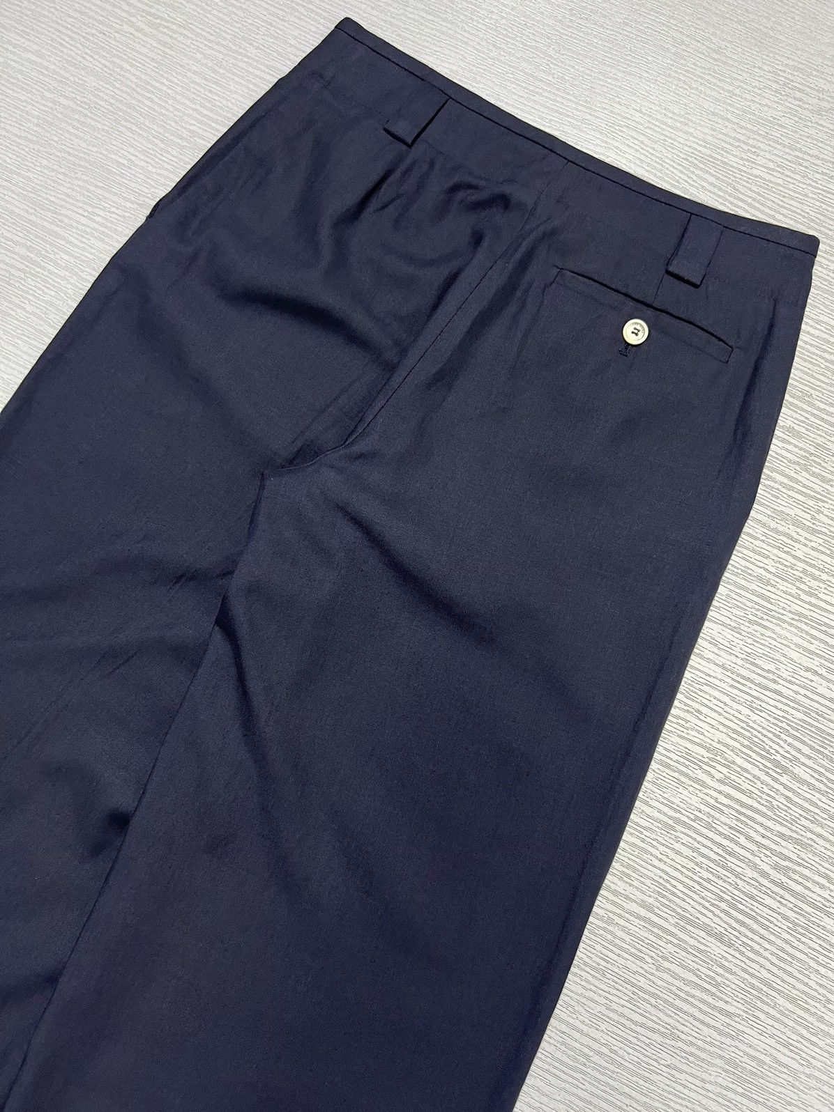 Loro Piana Loro Piana - Cotton/Flax Linen Wide Leg Trouser Size 26" / US 2 / IT 38 - 9 Thumbnail