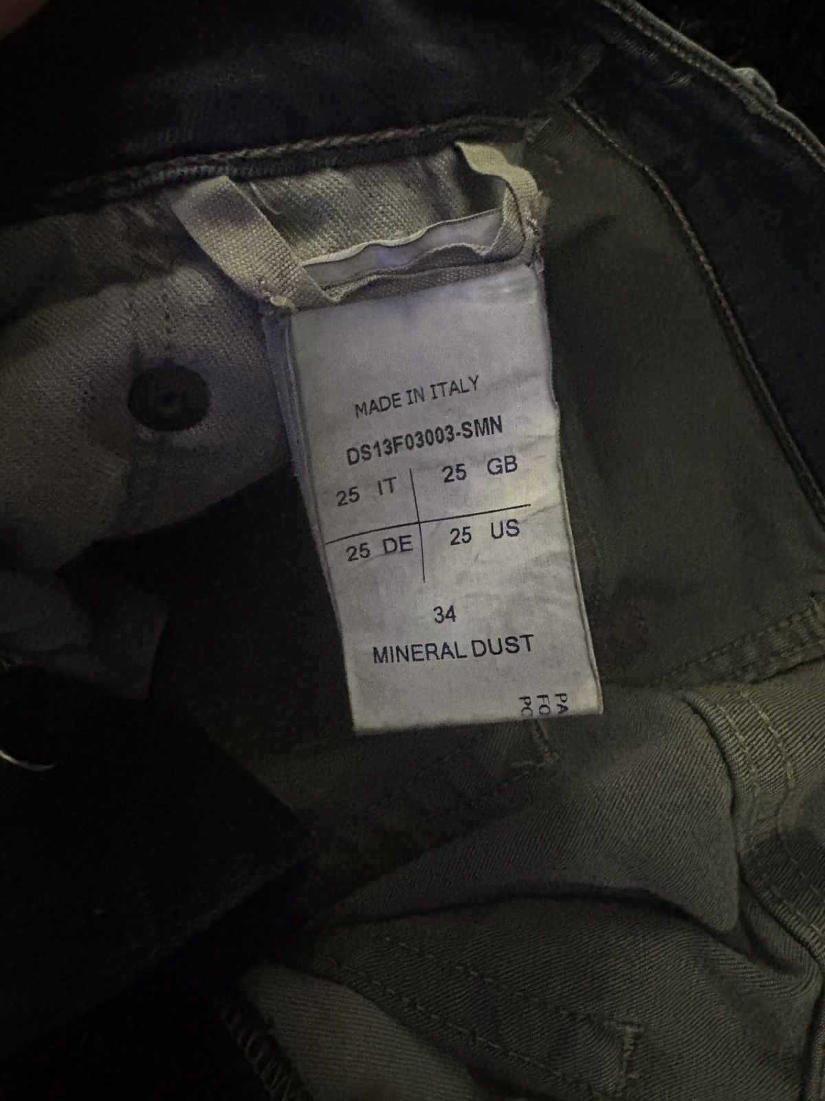 Rick Owens Rick Owens Torrence cut Olmar & mirta mineral dust jeans Size US 26 / EU 42 - 6 Thumbnail