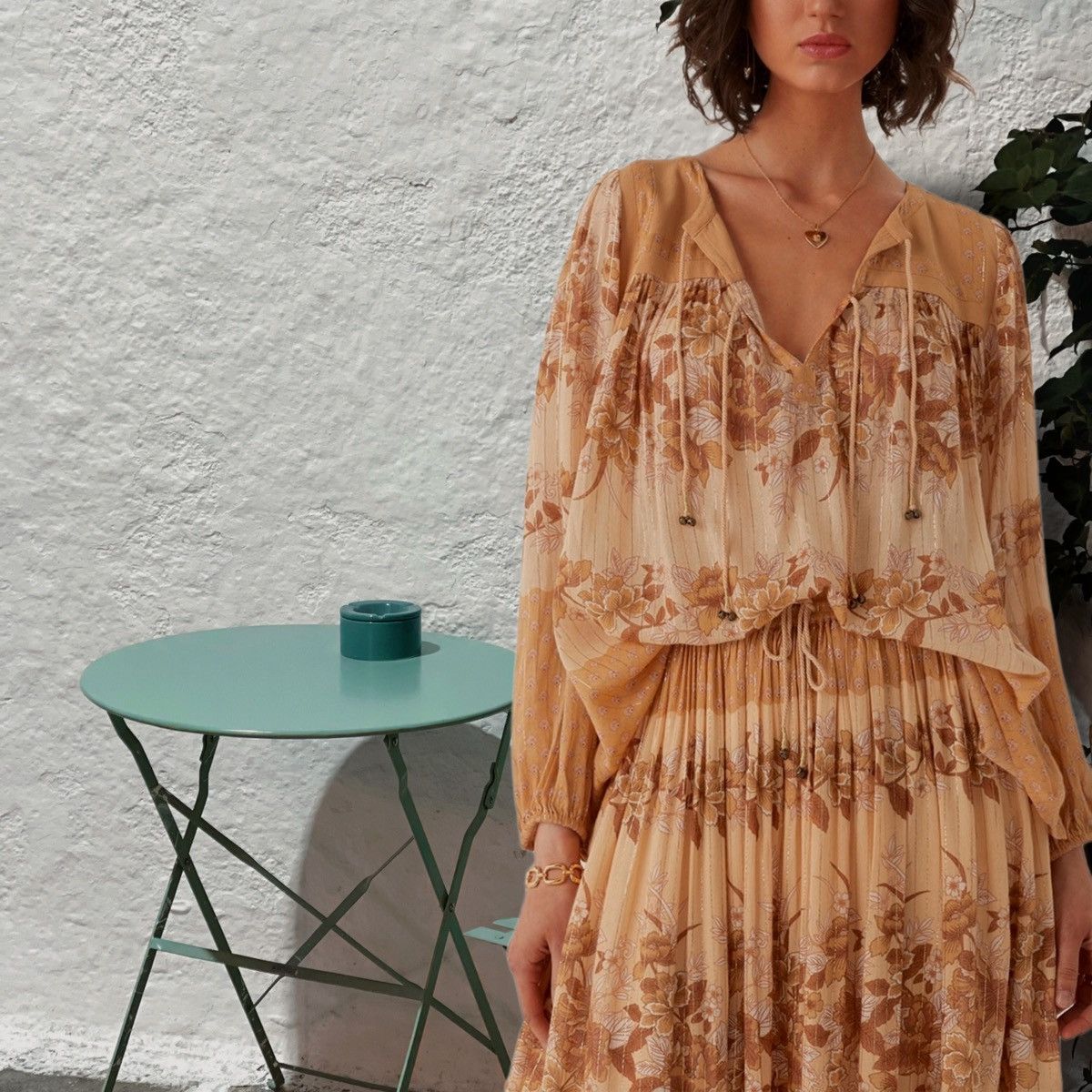 Spell SPELL & gypsy collective COCO LEI SKIRT in caramel small Size 28" / US 6 / IT 42 - 7 Thumbnail
