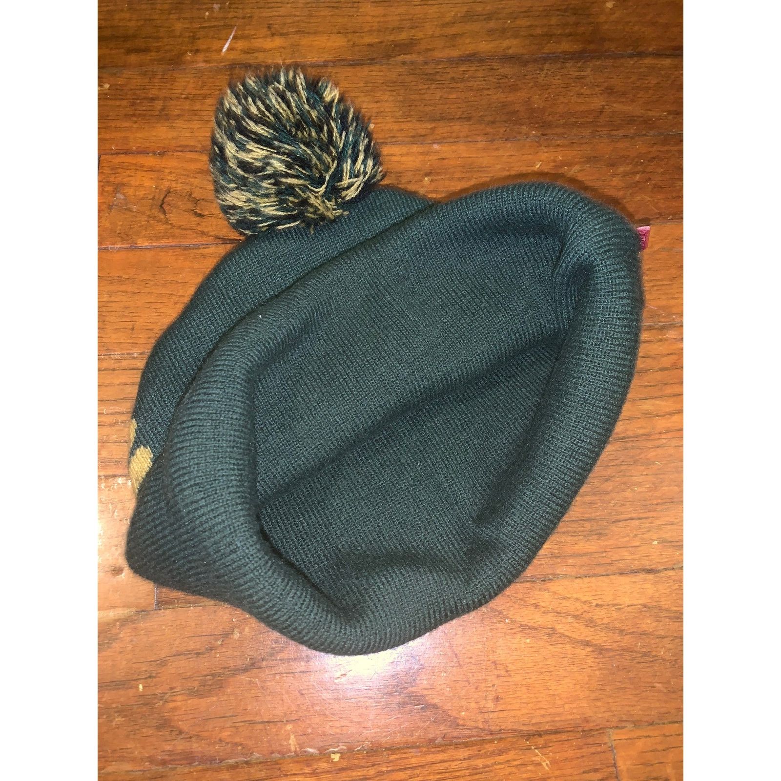 Mishka Mishka Green Puff Beanie Skull Logo | Y2K Gothic Streetwear Size ONE SIZE - 7 Thumbnail