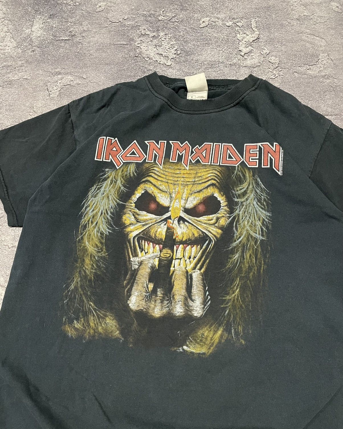 Band Tees Vintage 2007 Iron Maiden Eddie Candle Finger Crazy Y2K Tee Size US M / EU 48-50 / 2 - 5 Thumbnail
