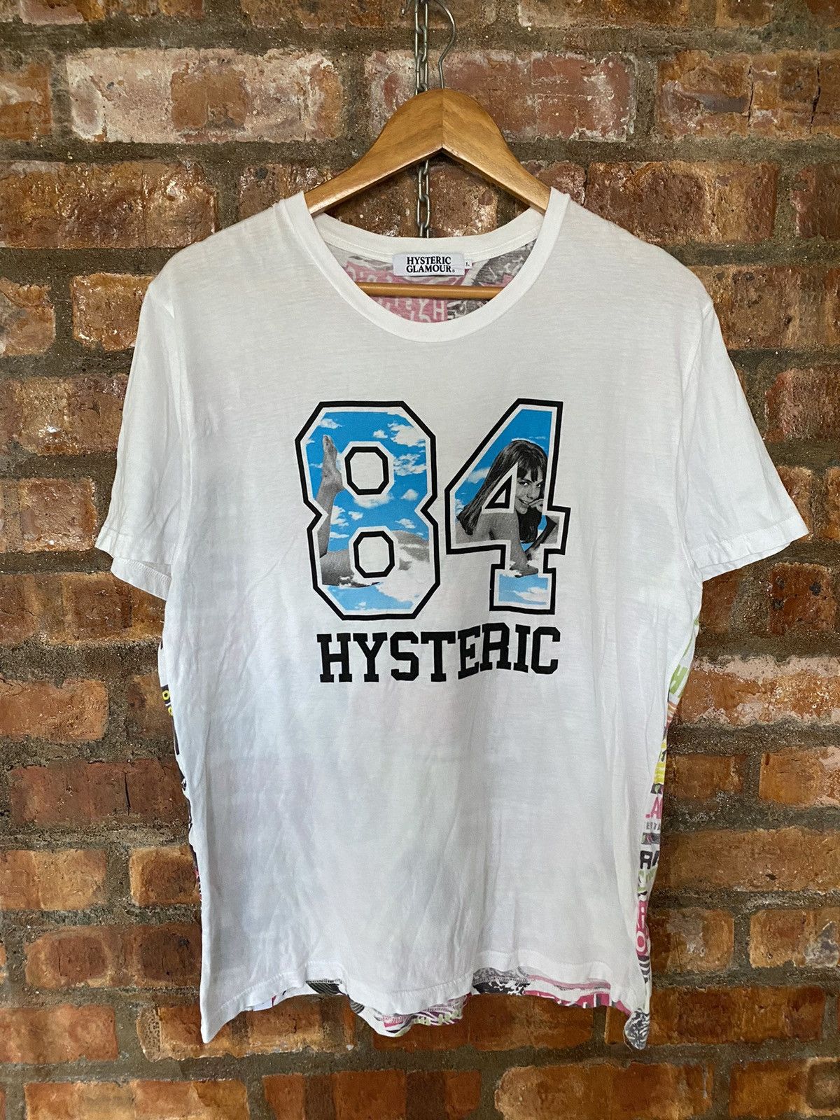 Hysteric Glamour HG 84 back all over print tee Size US L / EU 52-54 / 3 - 8 Thumbnail