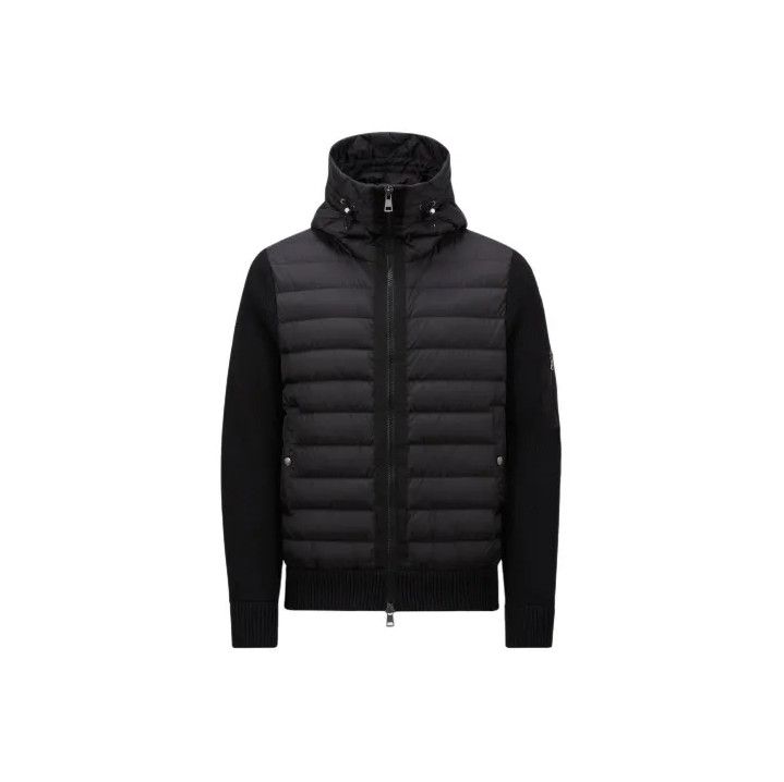Moncler Moncler FW24 Padded Wool Zip Hooded Down Jacket Size US L / EU 52-54 / 3 - 1 Thumbnail