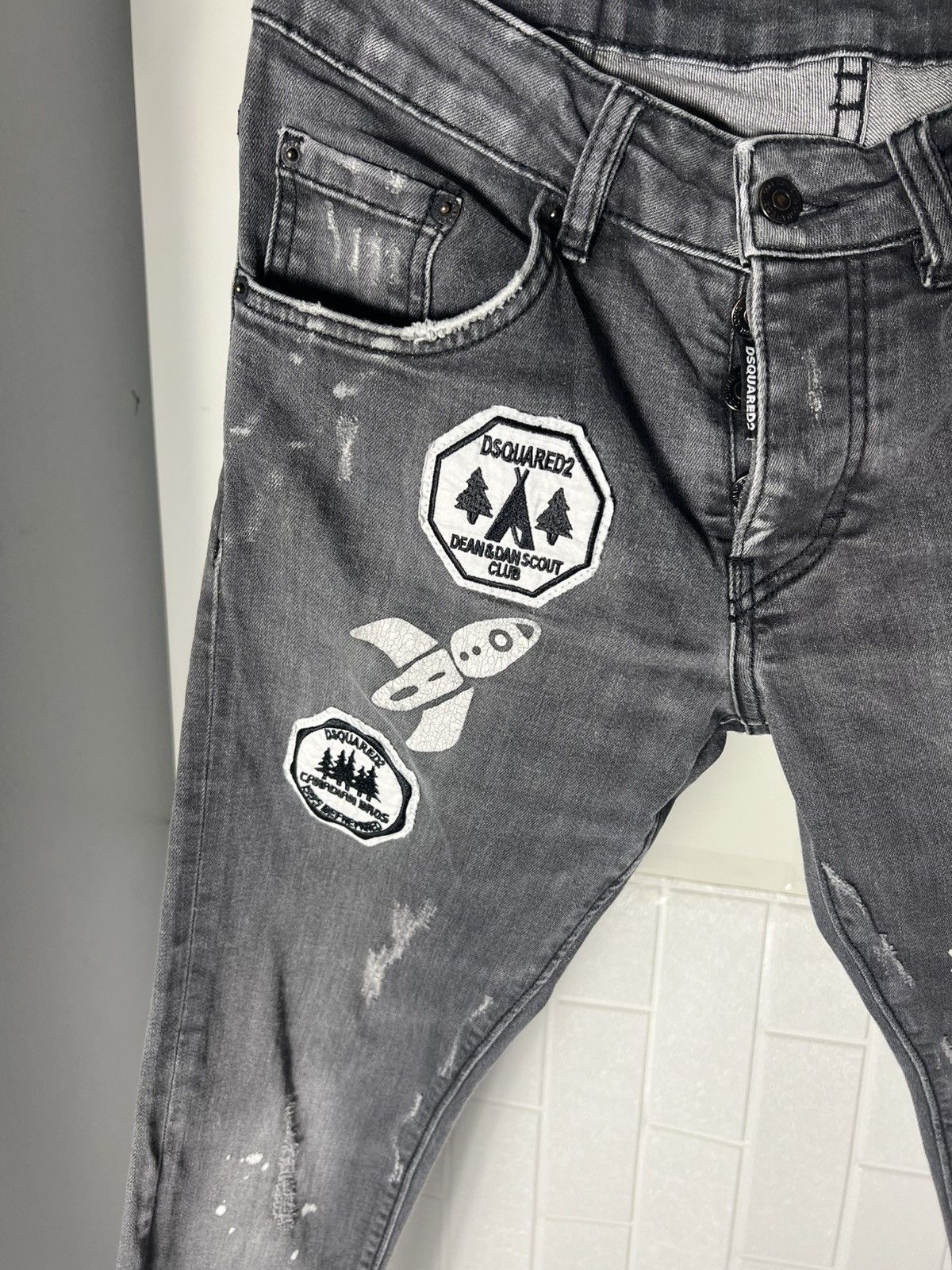 Dsquared2 × Vintage VERY RARE DSQUARED2 DESIGNER DENIM JEANS JAPAN STYLE LUXURY Size US 31 - 4 Thumbnail