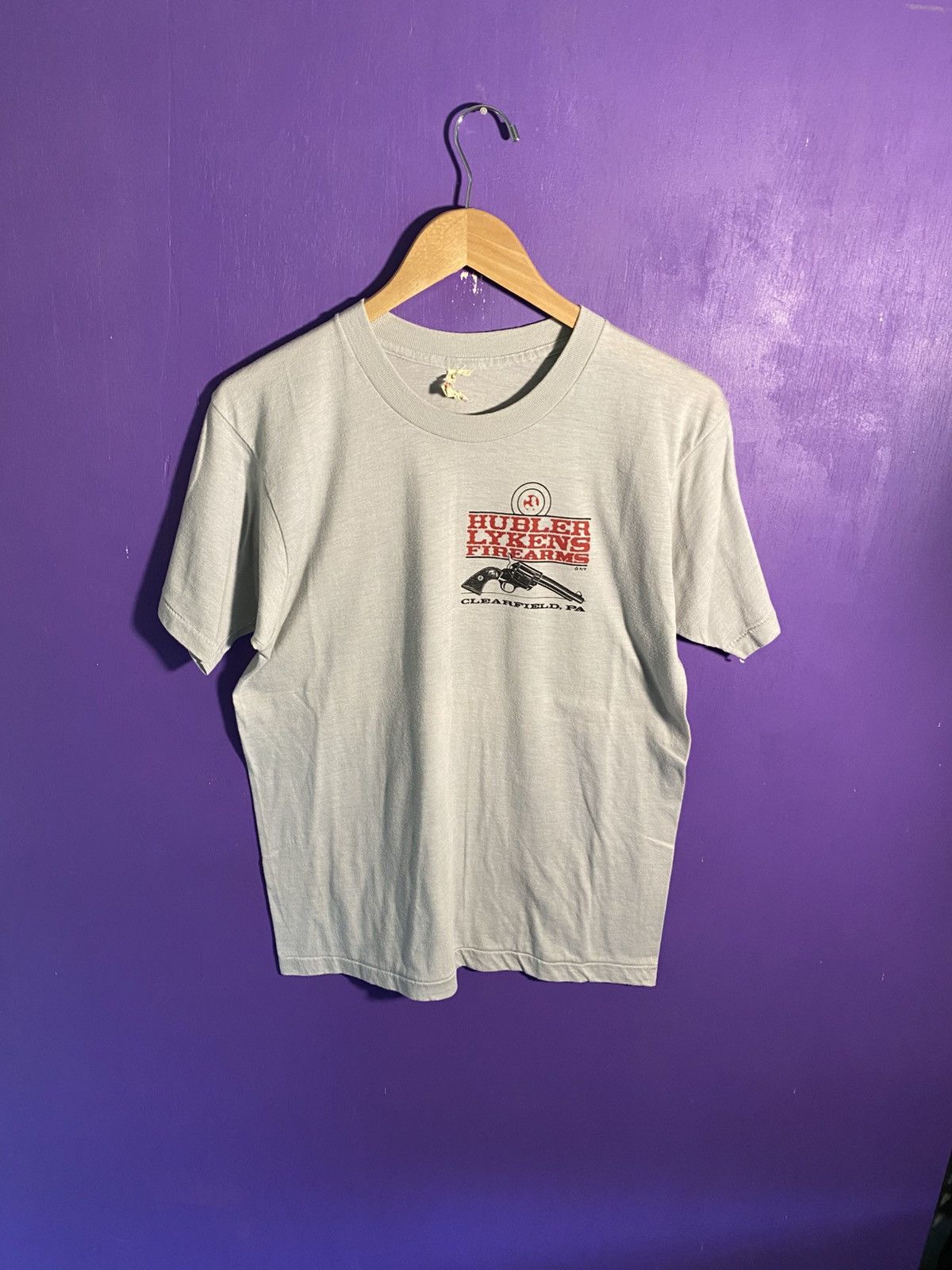 Other Vintage 80s Lyken firearms revolver mullet tee Size US M / EU 48-50 / 2 - 1 Thumbnail