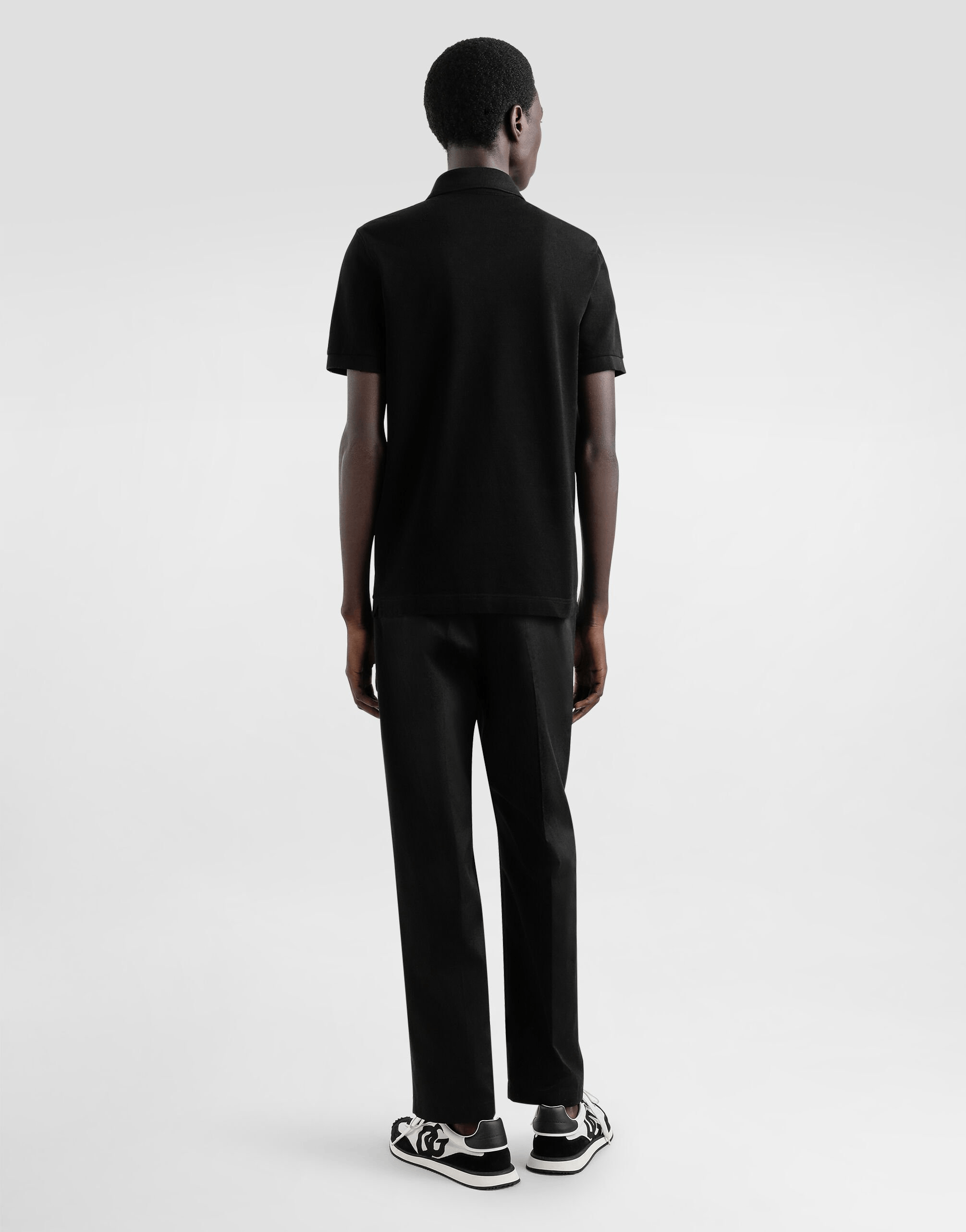 Designer Black Classic Polo Shirt | Timeless Style, Elevated Comfort Size US S / EU 44-46 / 1 - 4 Thumbnail