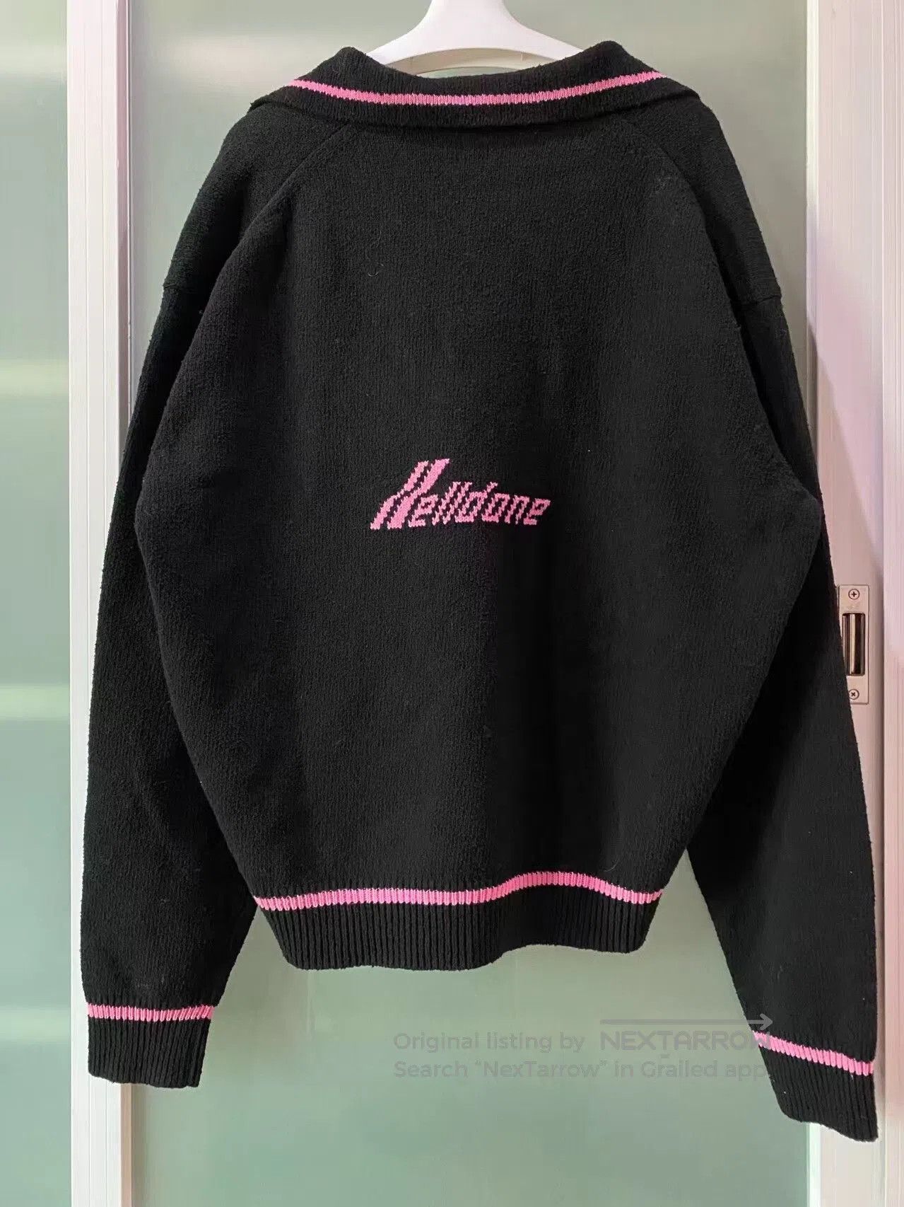 WE11DONE black and pink long sleeve sweater. Size US M / EU 48-50 / 2 - 2 Thumbnail