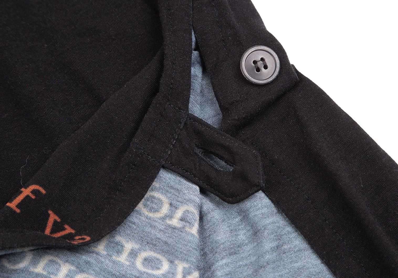 Yohji Yamamoto Rayon Long Sleeve T-Shirt in Black Size 3 Size US L / EU 52-54 / 3 - 9 Thumbnail