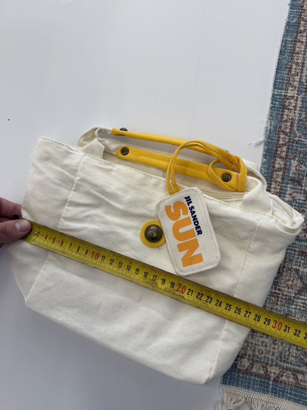 Jil Sander Jil Sander Sun ☀️ Cotton Handle Small Bag Size ONE SIZE - 5 Thumbnail