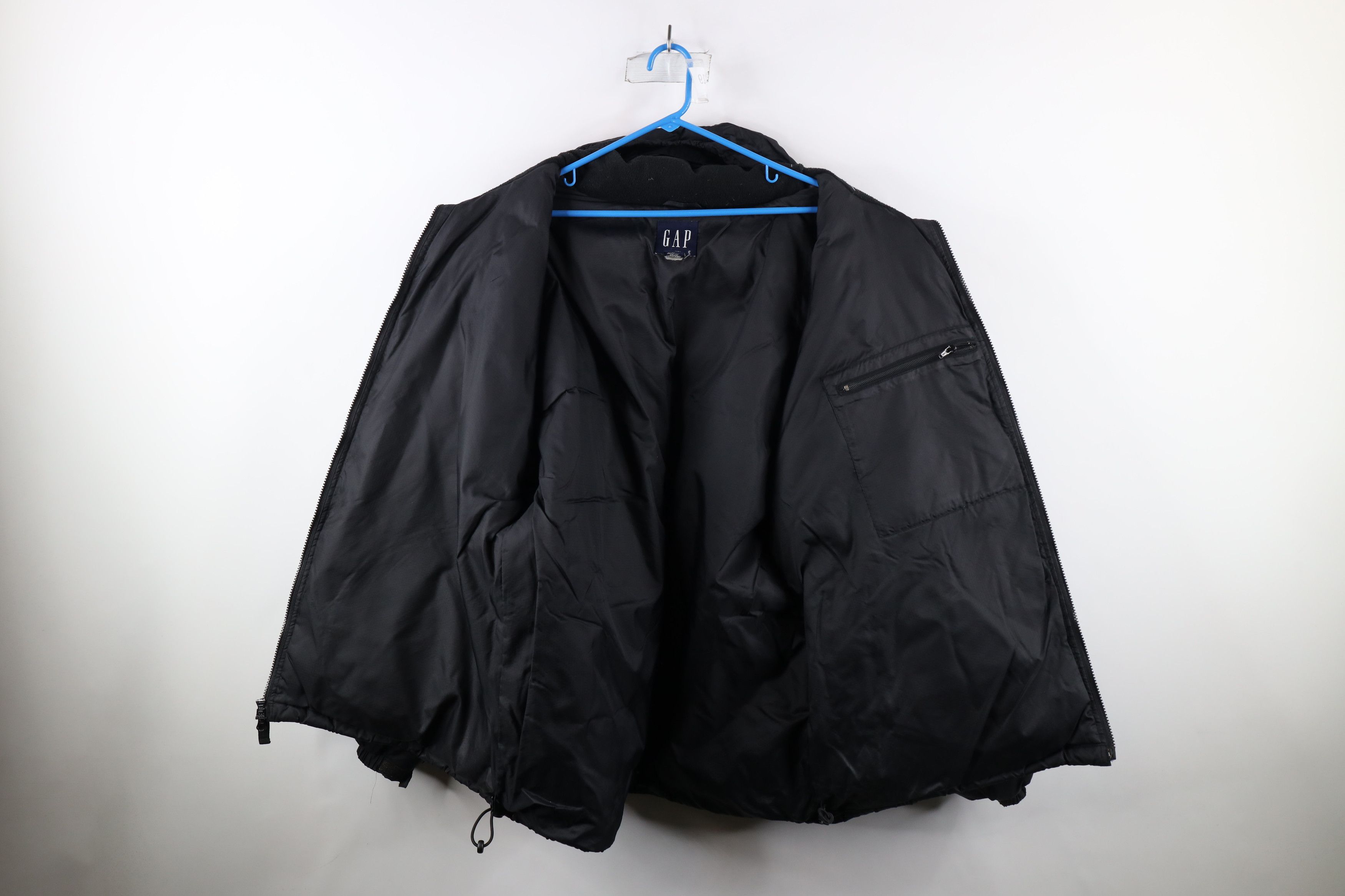 Gap × Vintage Vintage 90s Gap Duck Down Fill Hooded Puffer Jacket Black Size US XXL / EU 58 / 5 - 9 Thumbnail
