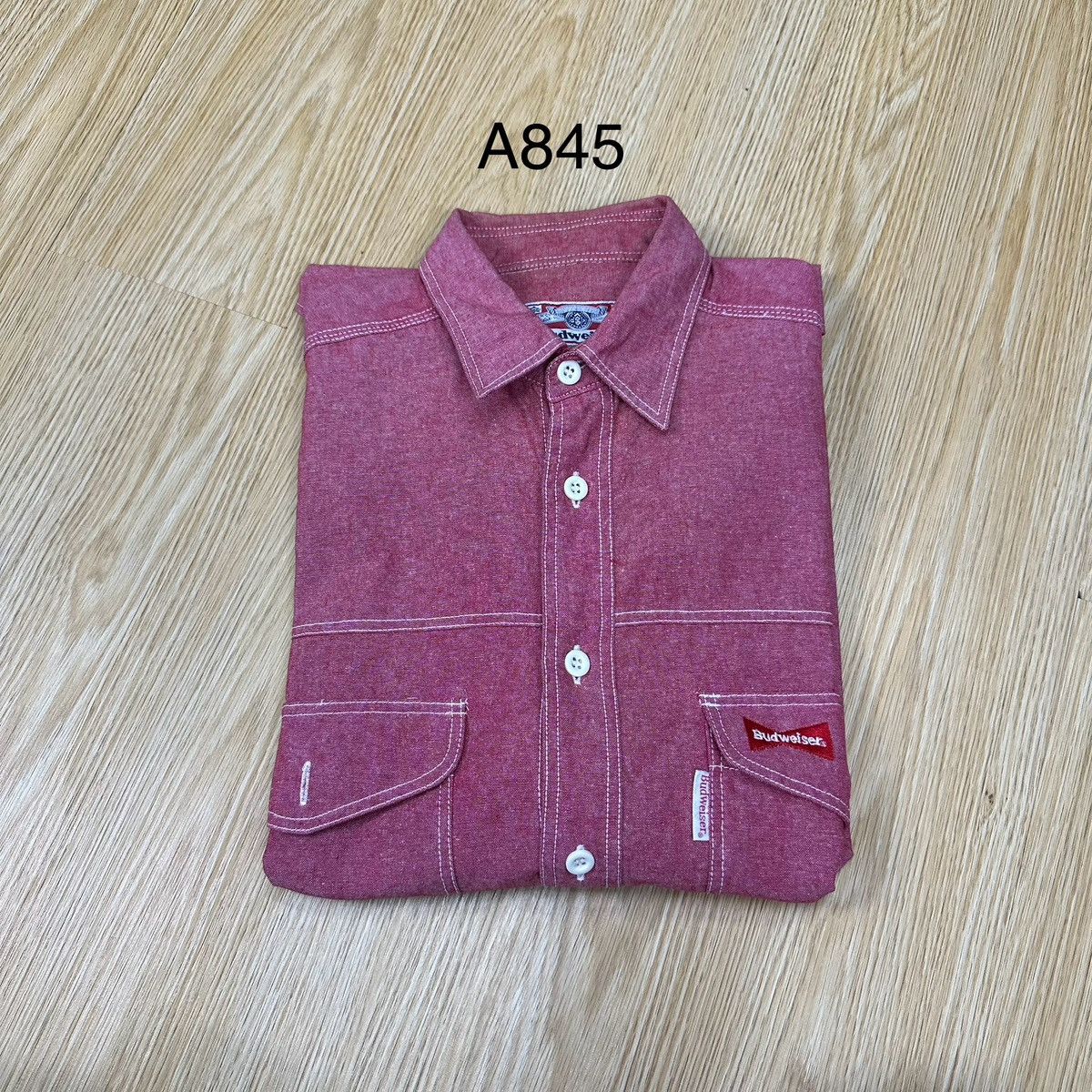 Budweiser Budweiser Vintage Button Shirt A845 Size US L / EU 52-54 / 3 - 11 Thumbnail