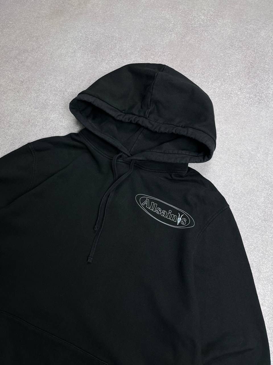 Allsaints Allsaints Big Logo Boxy Heavy Cotton Hoodie Y2K M Size US M / EU 48-50 / 2 - 2 Thumbnail