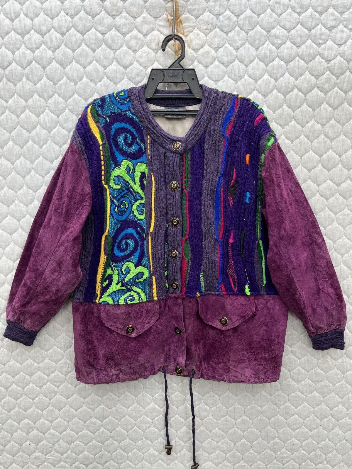 Coogi 🔥🔥🔥STEALS COOGI MULTICOLOUR KNIT + LEATHER JACKET Size US M / EU 48-50 / 2 - 1 Thumbnail