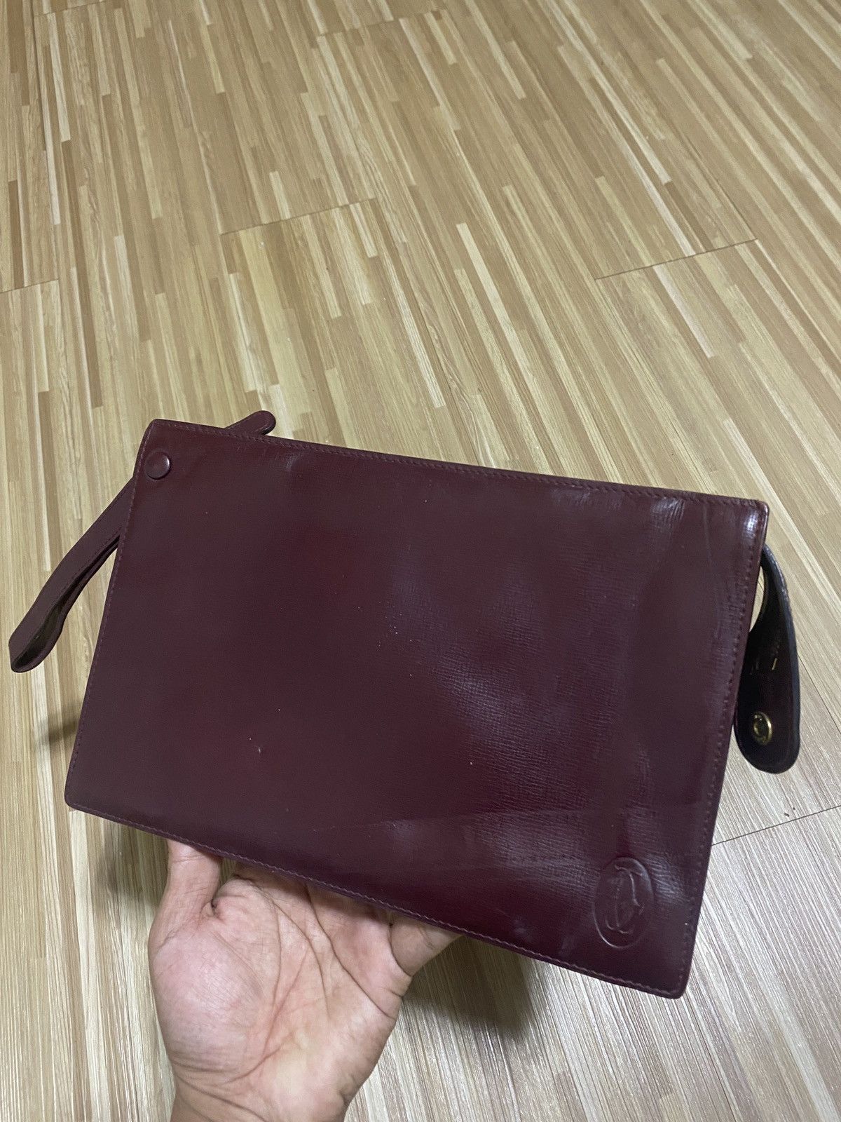 image of Vintage Cartier Clutch Bag in Red, Men's (Size 26)